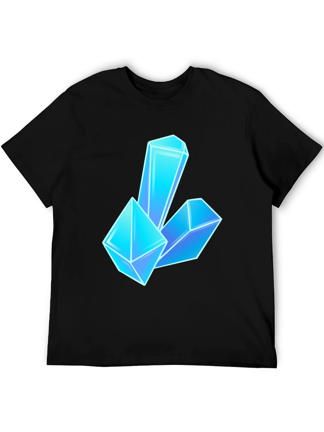Crystal Gem Graphic Tee - Black Unisex T-Shirt