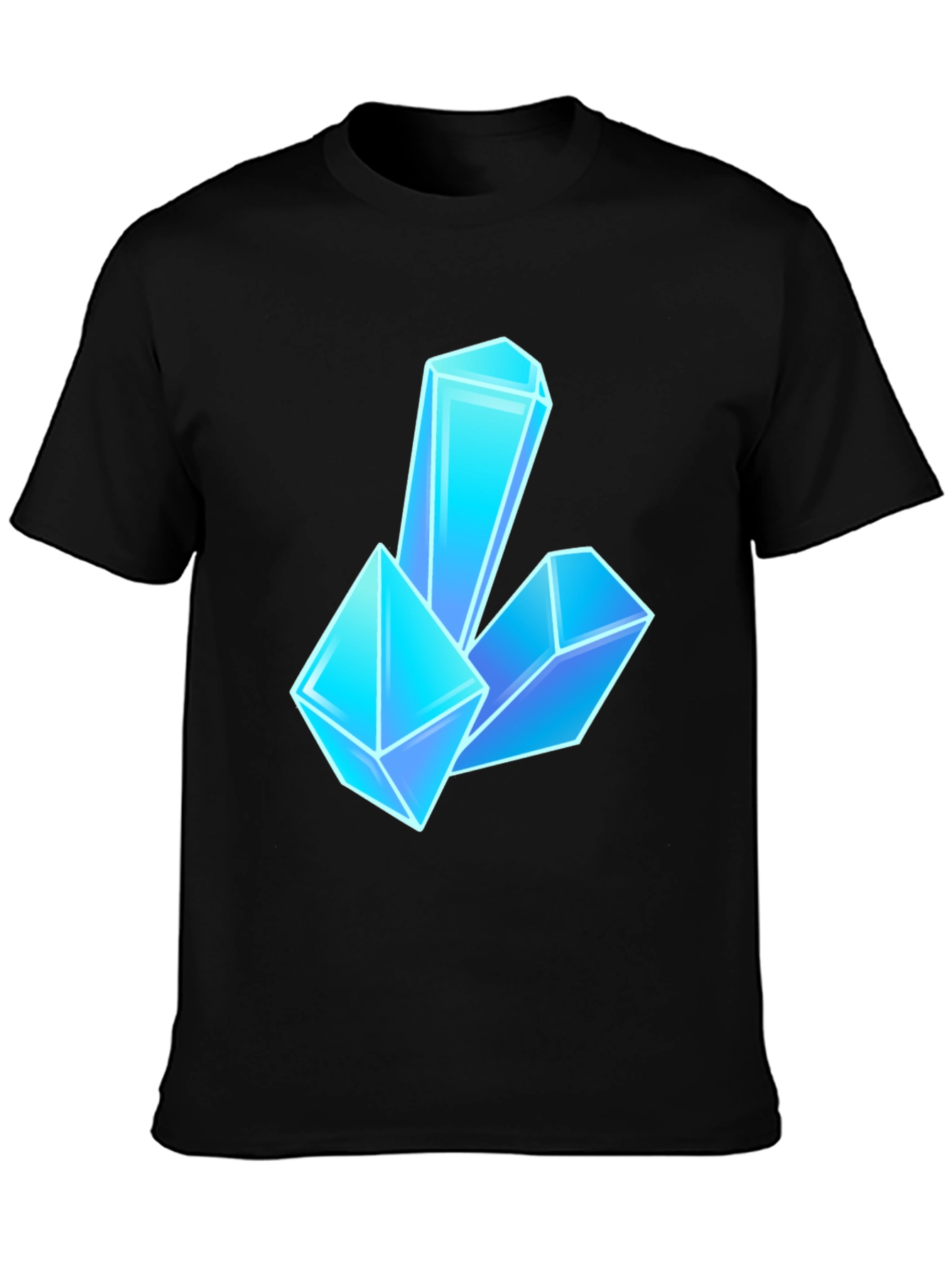Crystal Gem Graphic Tee - Black Unisex T-Shirt