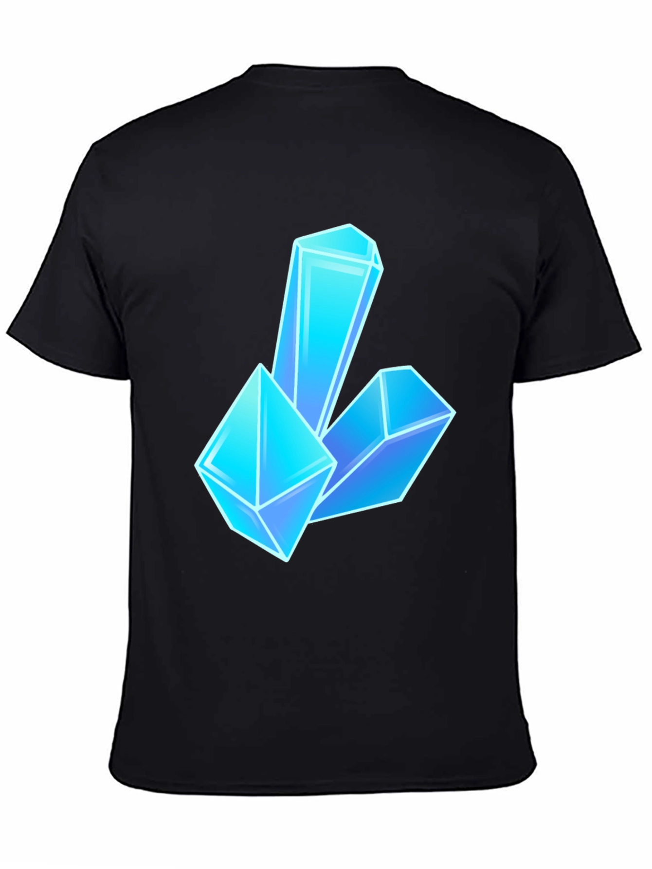 Crystal Gem Graphic Tee - Black Unisex T-Shirt