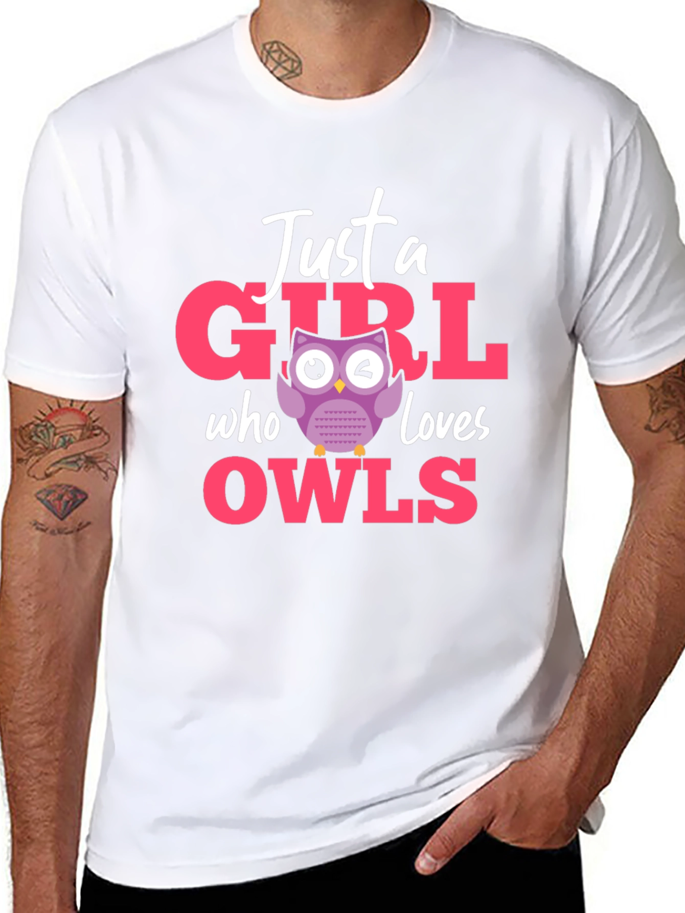 Just a Girl Who Loves Owls T-Shirt
