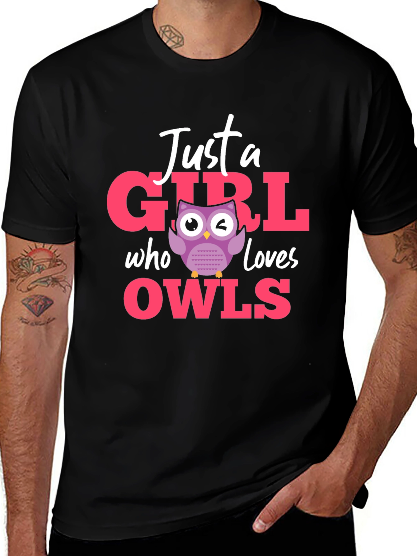 Just a Girl Who Loves Owls T-Shirt