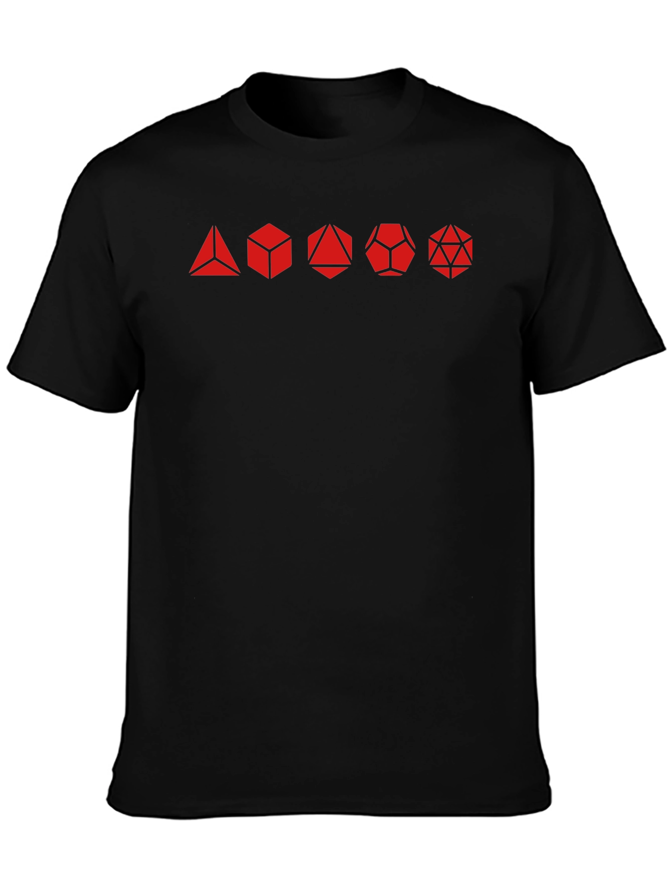 D&D Dice Set Black Graphic Tee