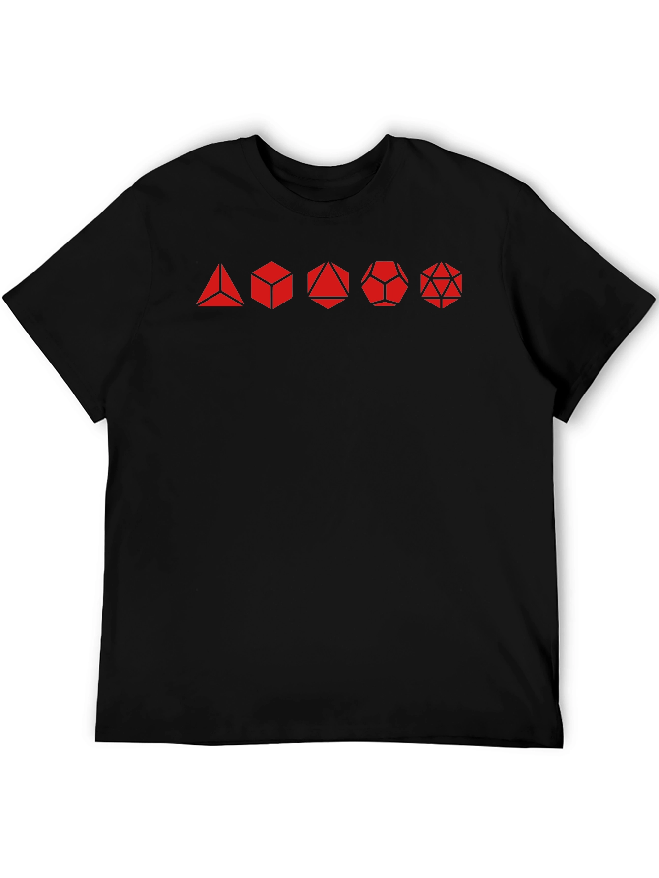 D&D Dice Set Black Graphic Tee