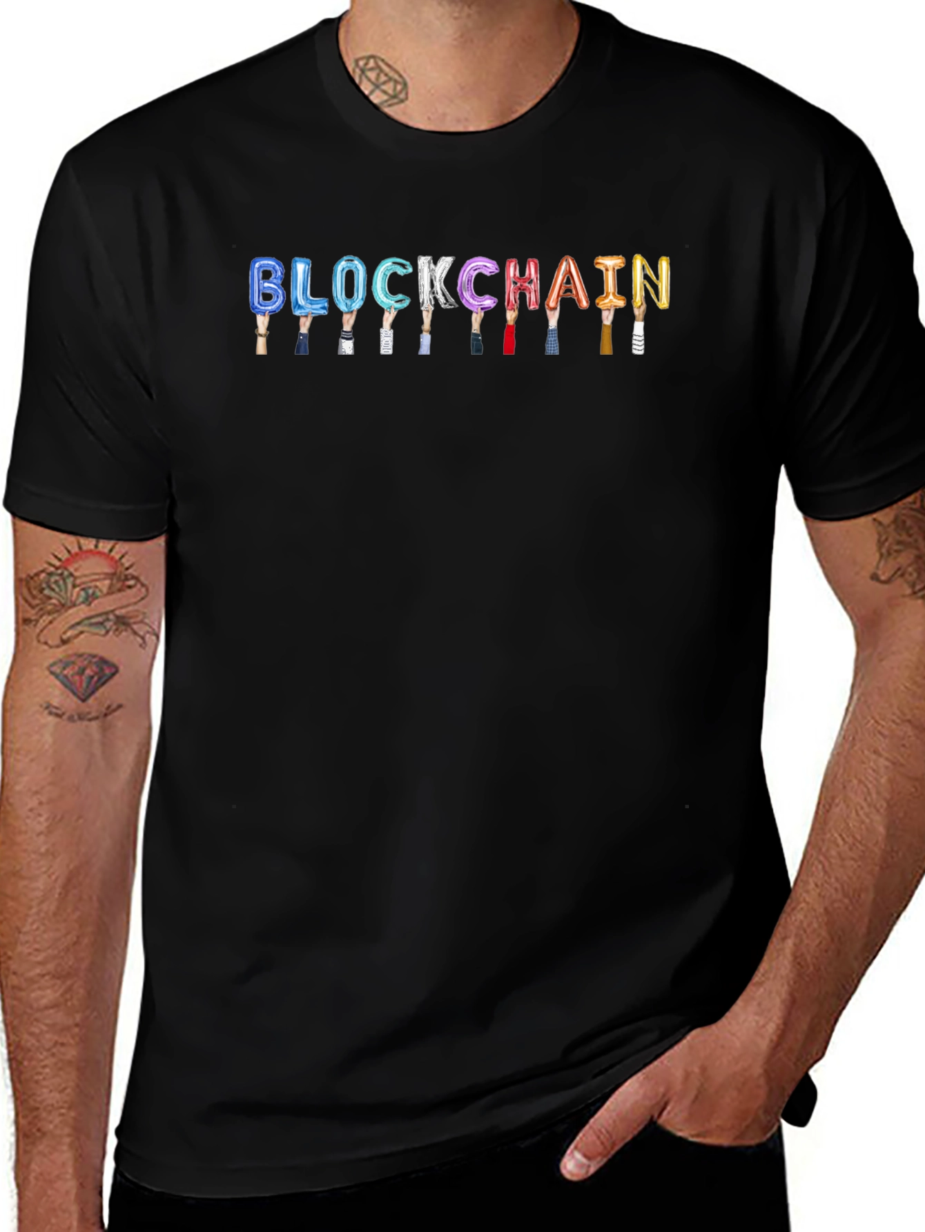 Blockchain Balloon T-Shirt - Crypto Enthusiast Apparel