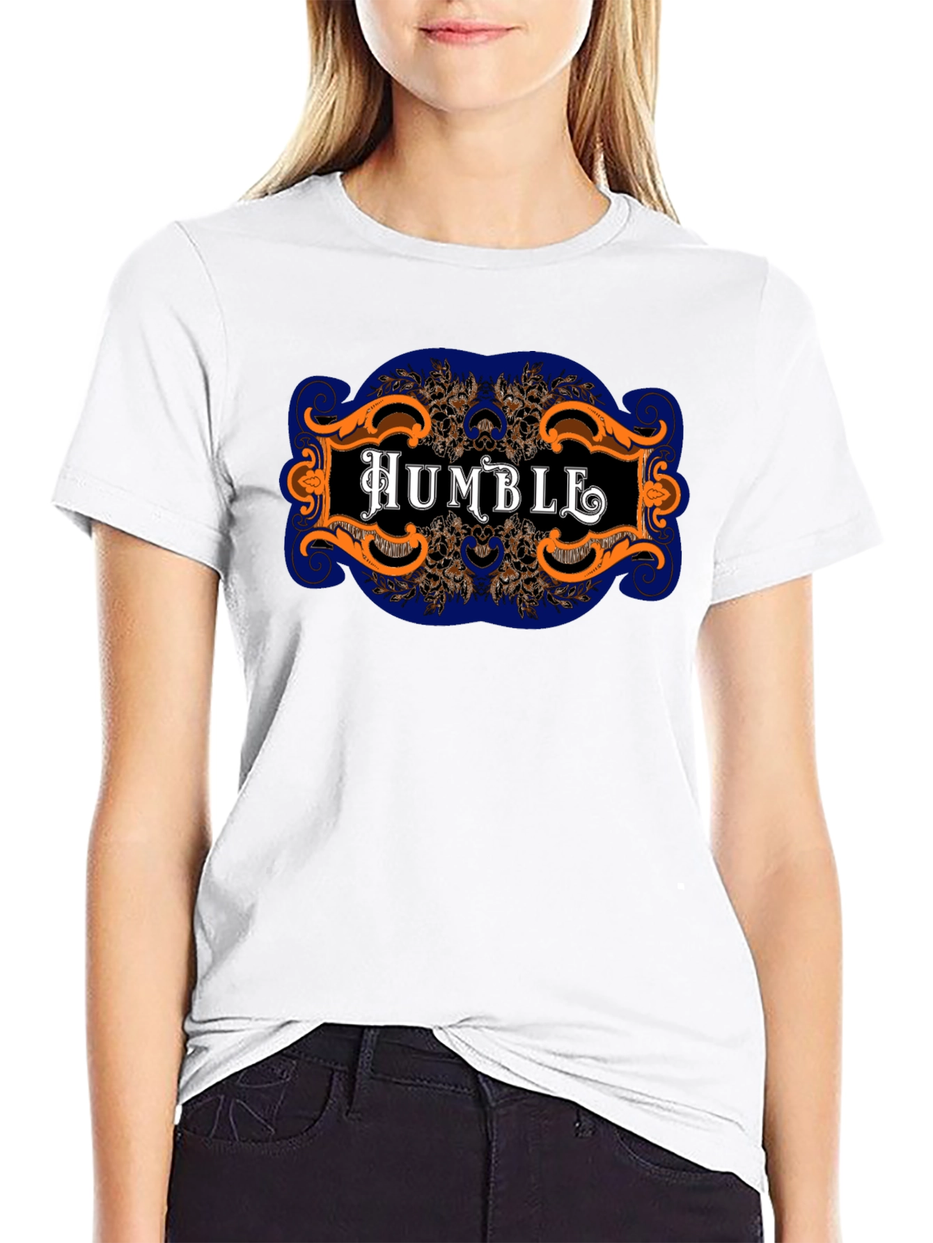 Humble Graphic Print Black Tee