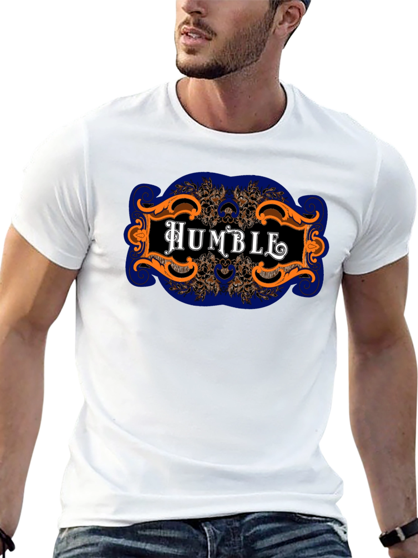 Humble Graphic Print Black Tee