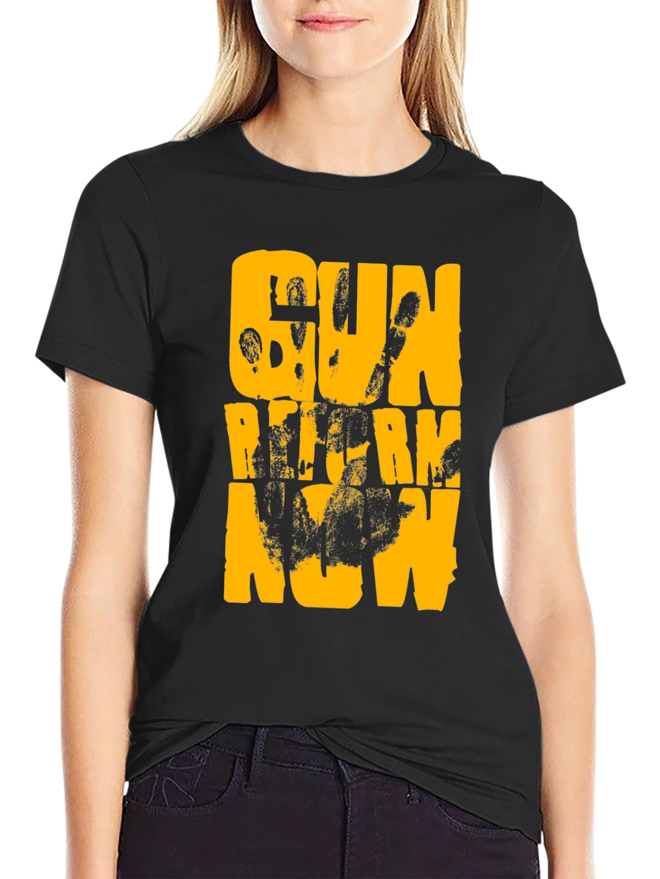 Gun Reform Now Black T-Shirt