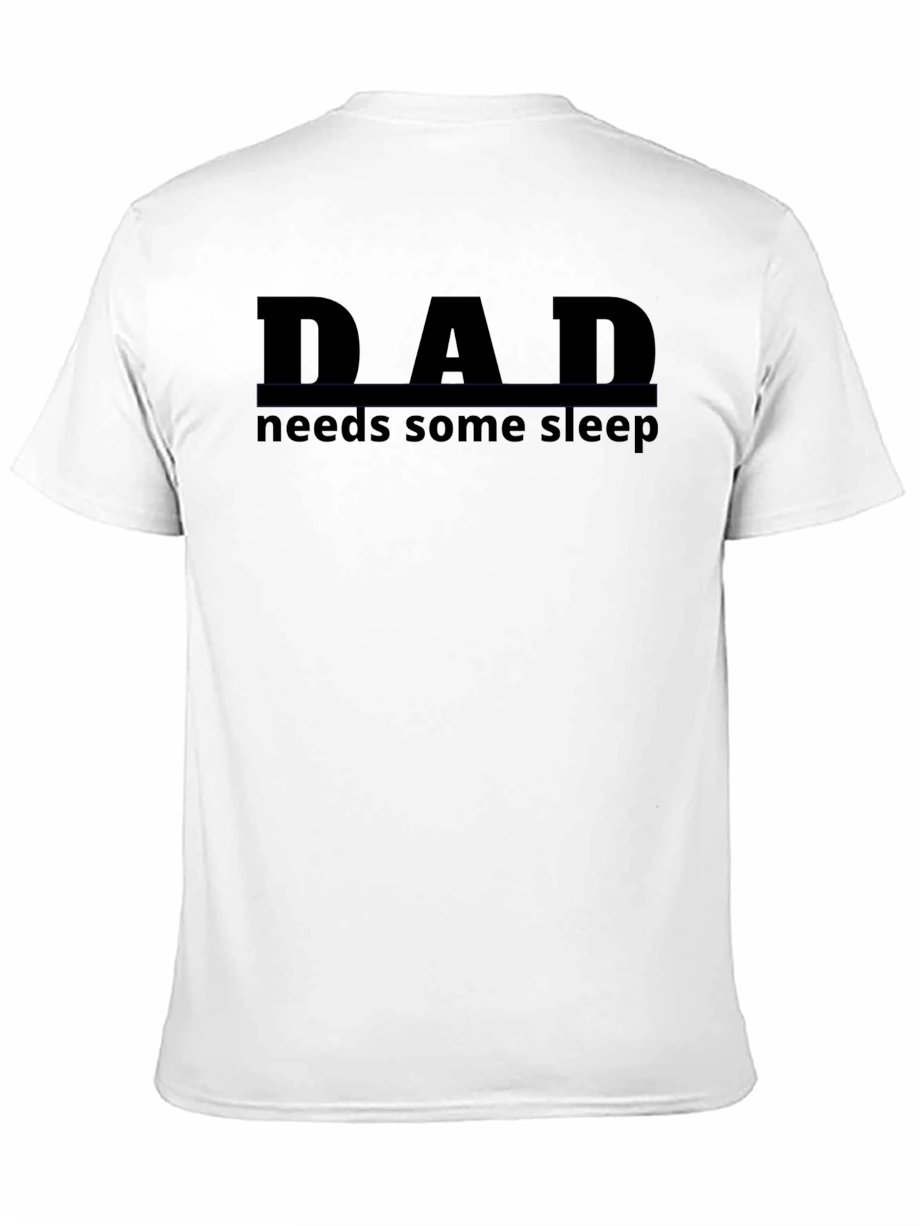 Dad Needs Sleep Black T-Shirt