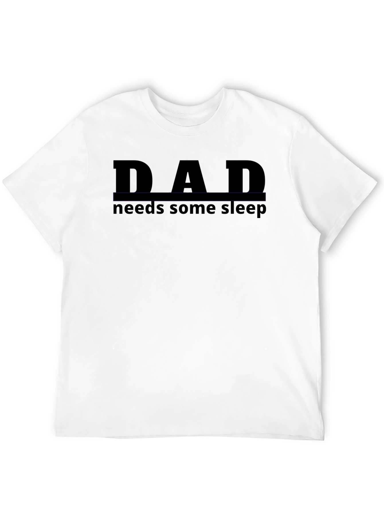 Dad Needs Sleep Black T-Shirt