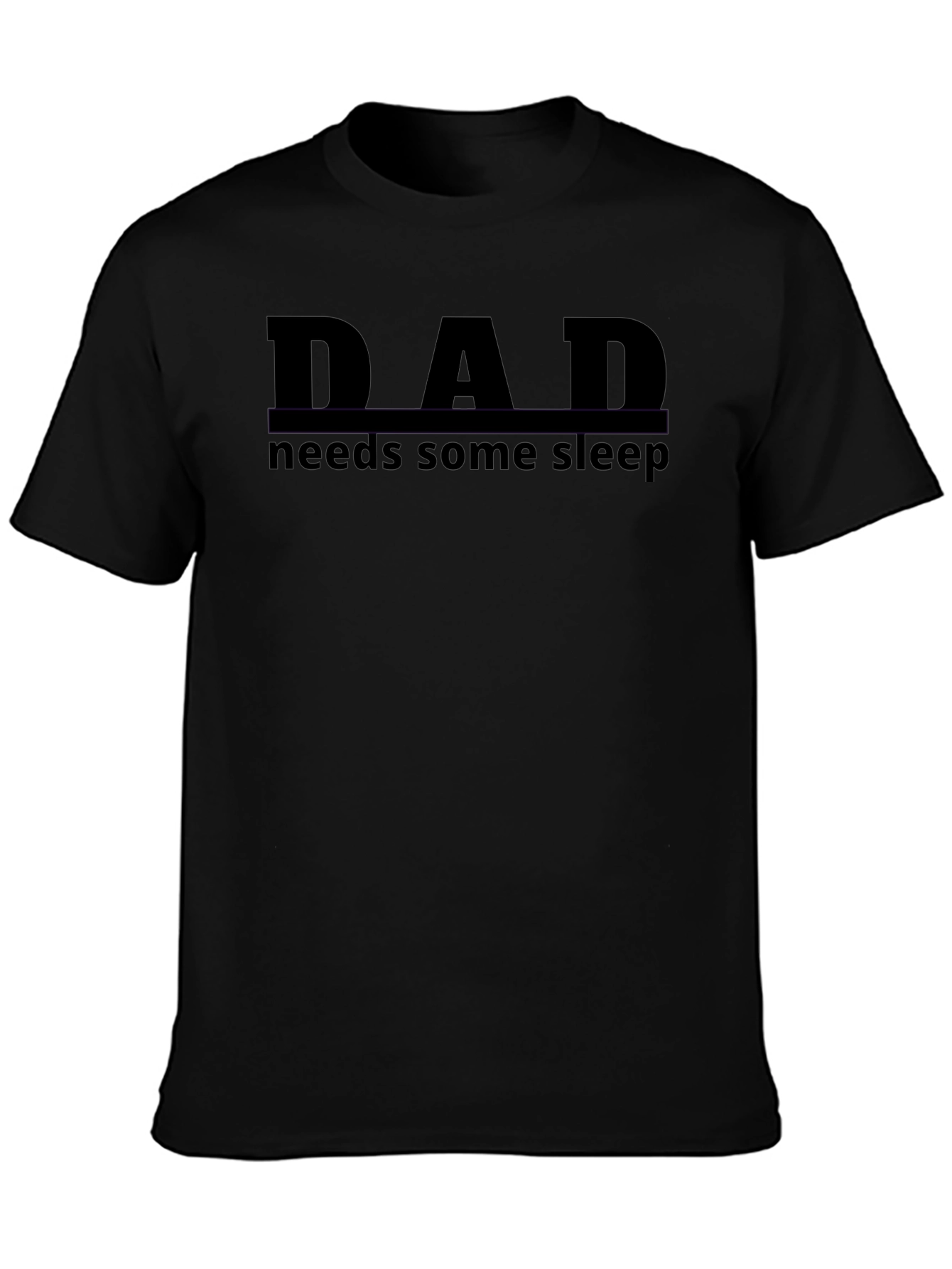 Dad Needs Sleep Black T-Shirt