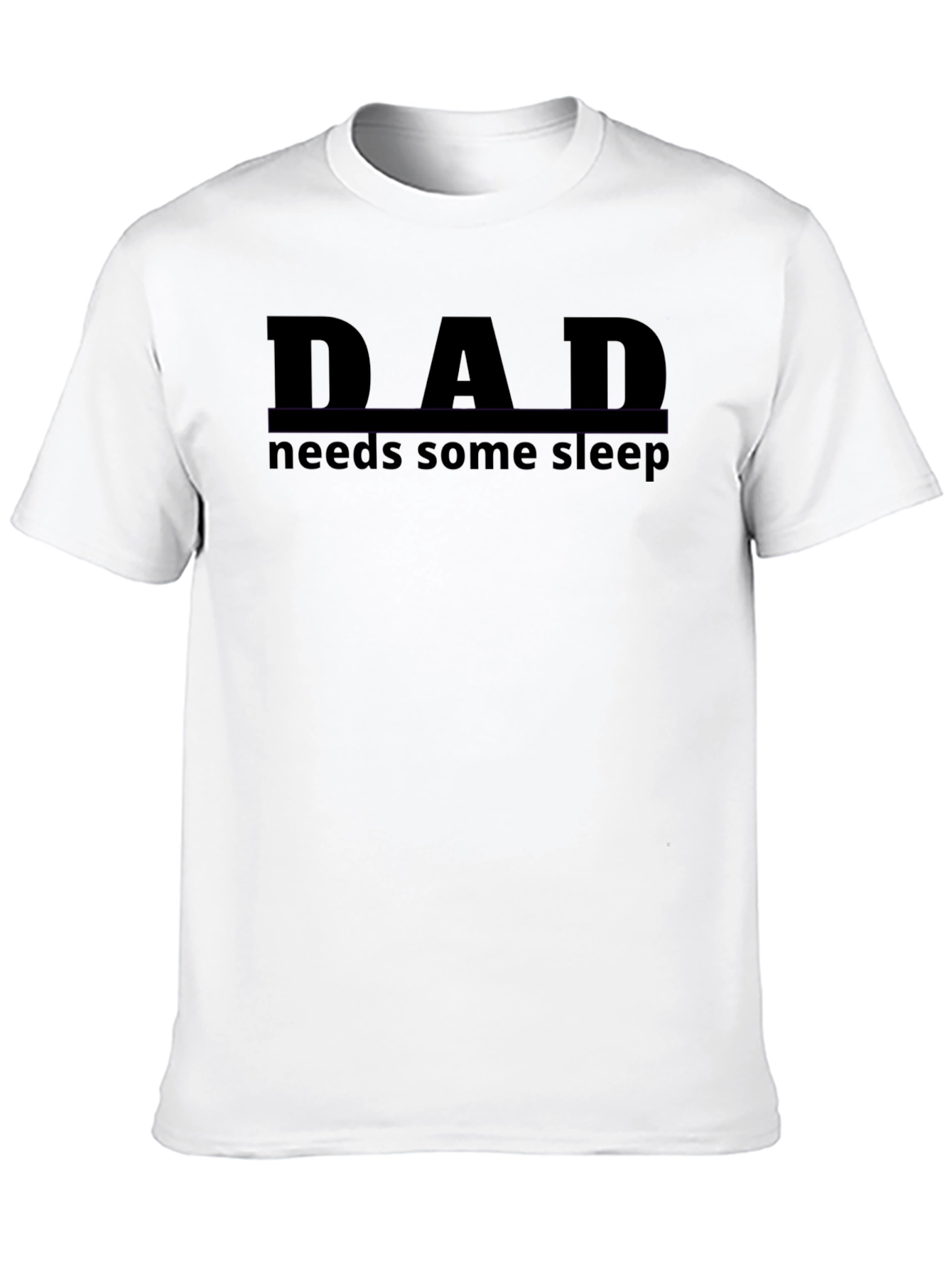 Dad Needs Sleep Black T-Shirt
