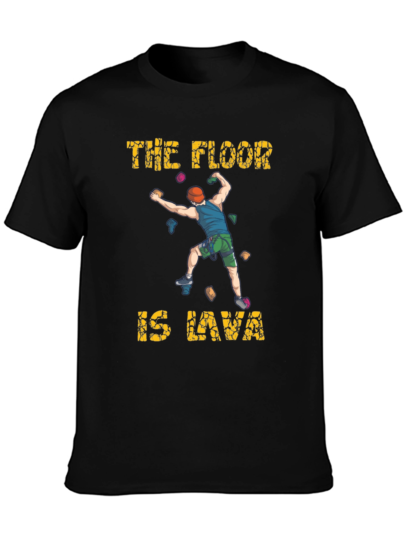 The Floor is Lava Climbing Graphic T-Shirt
