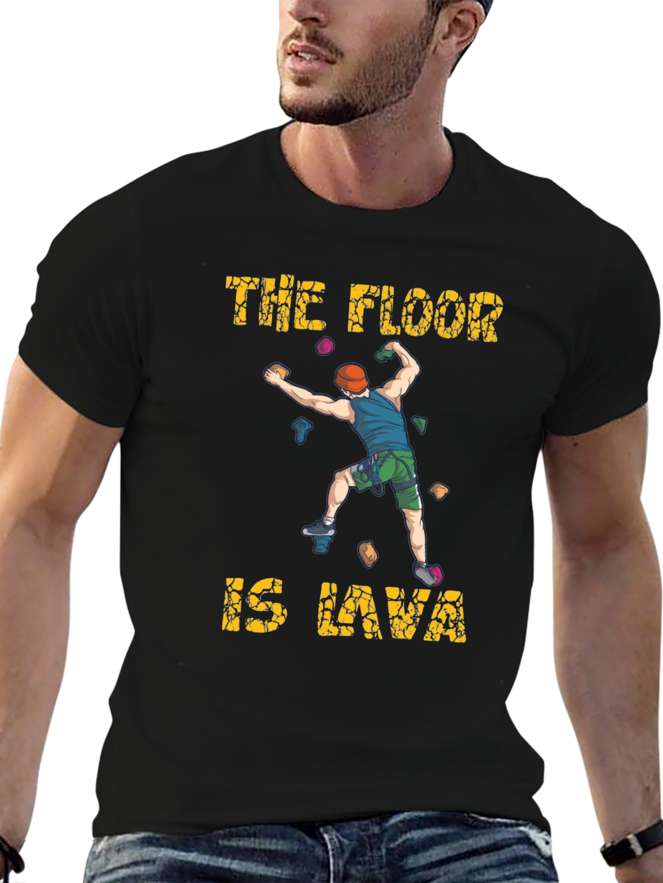The Floor is Lava Climbing Graphic T-Shirt