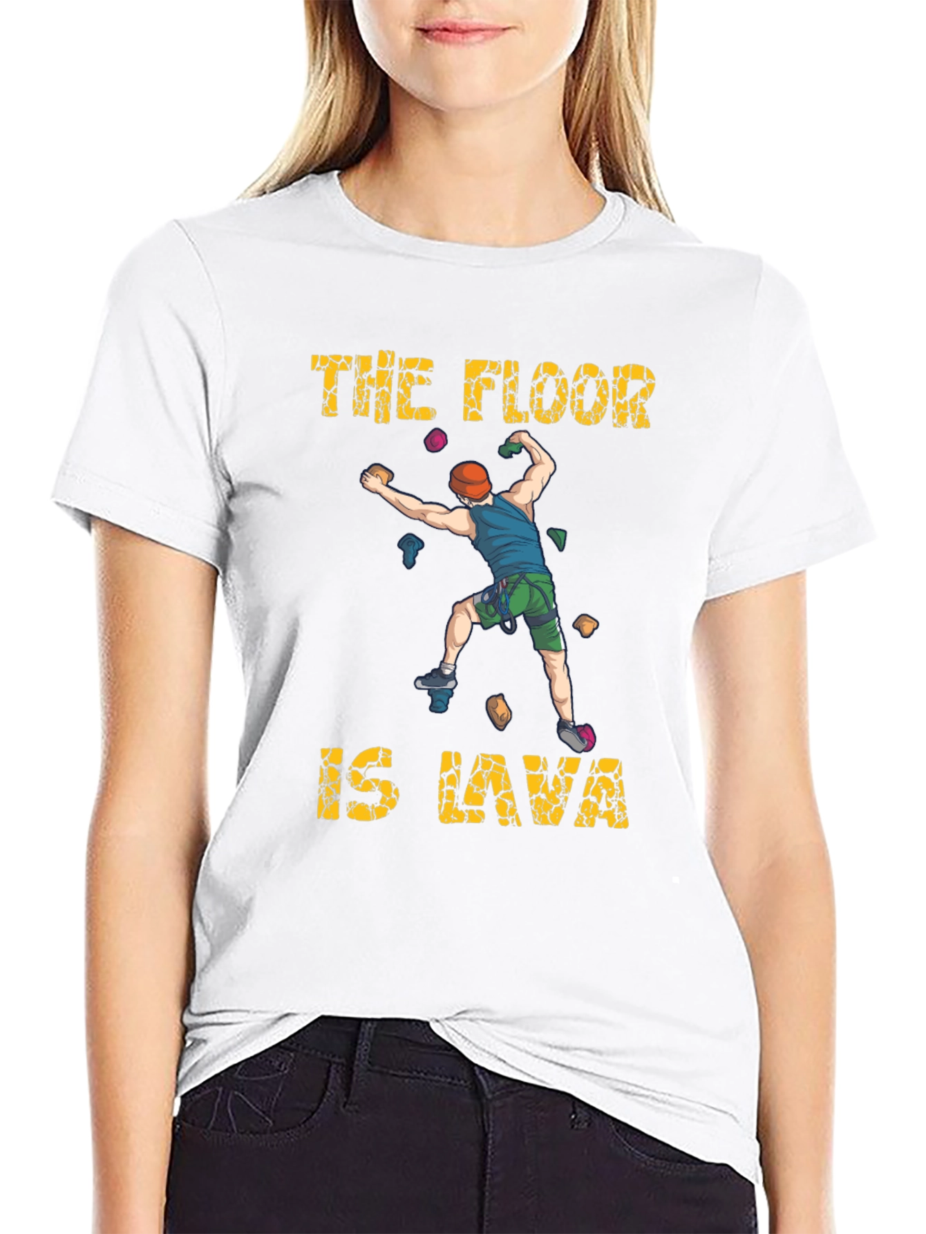The Floor is Lava Climbing Graphic T-Shirt