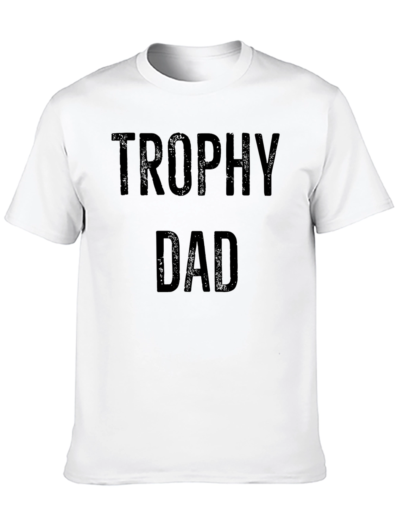 Trophy Dad Graphic Tee - Black Cotton T-Shirt