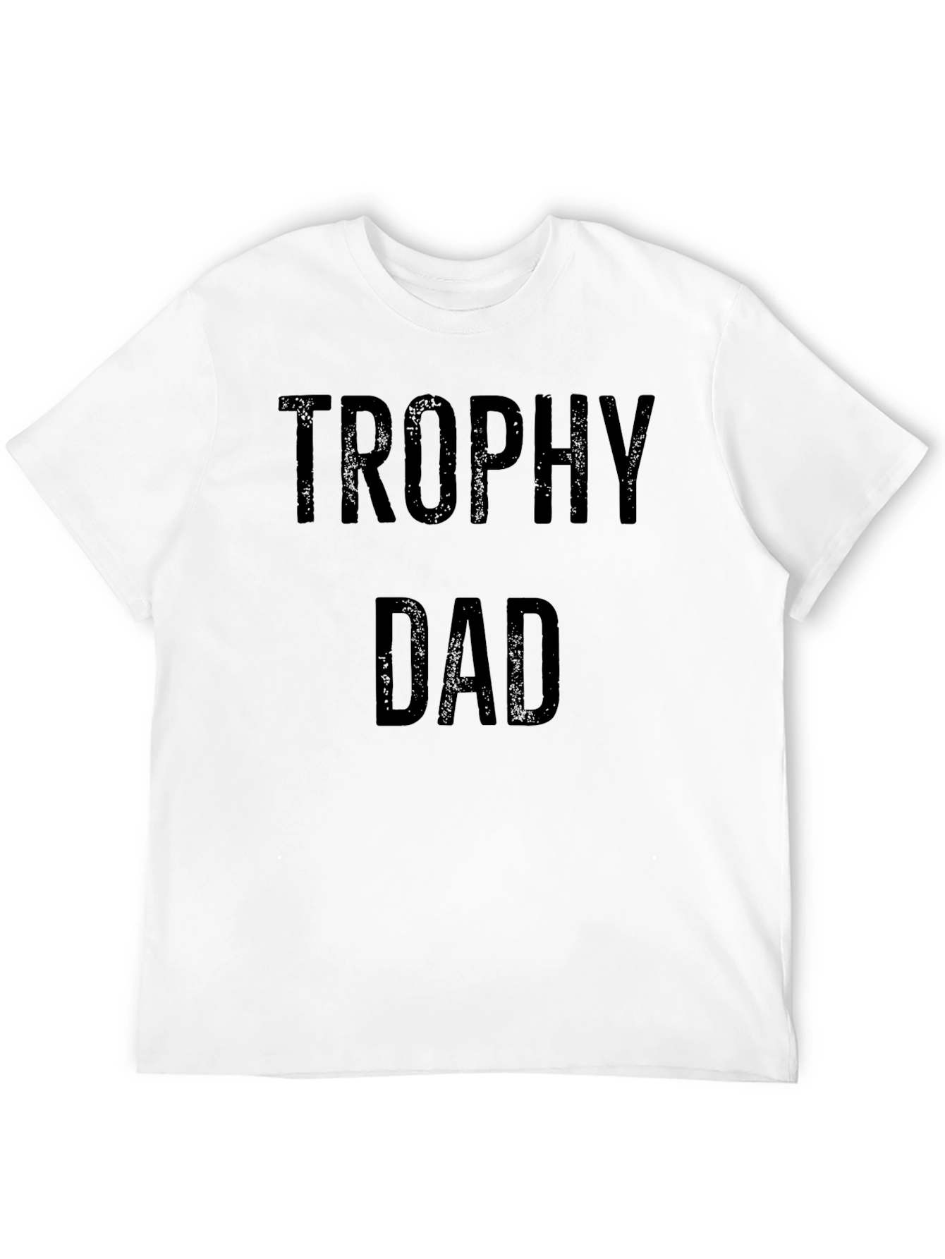 Trophy Dad Graphic Tee - Black Cotton T-Shirt