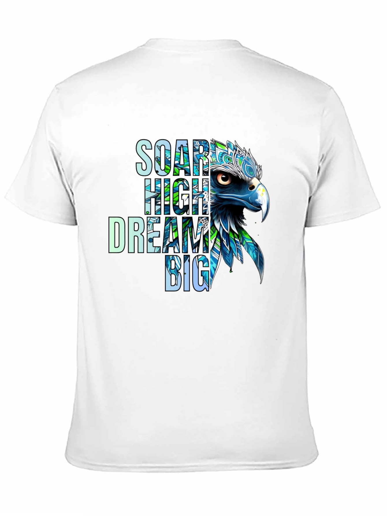 Soar High Dream Big Eagle Graphic T-Shirt
