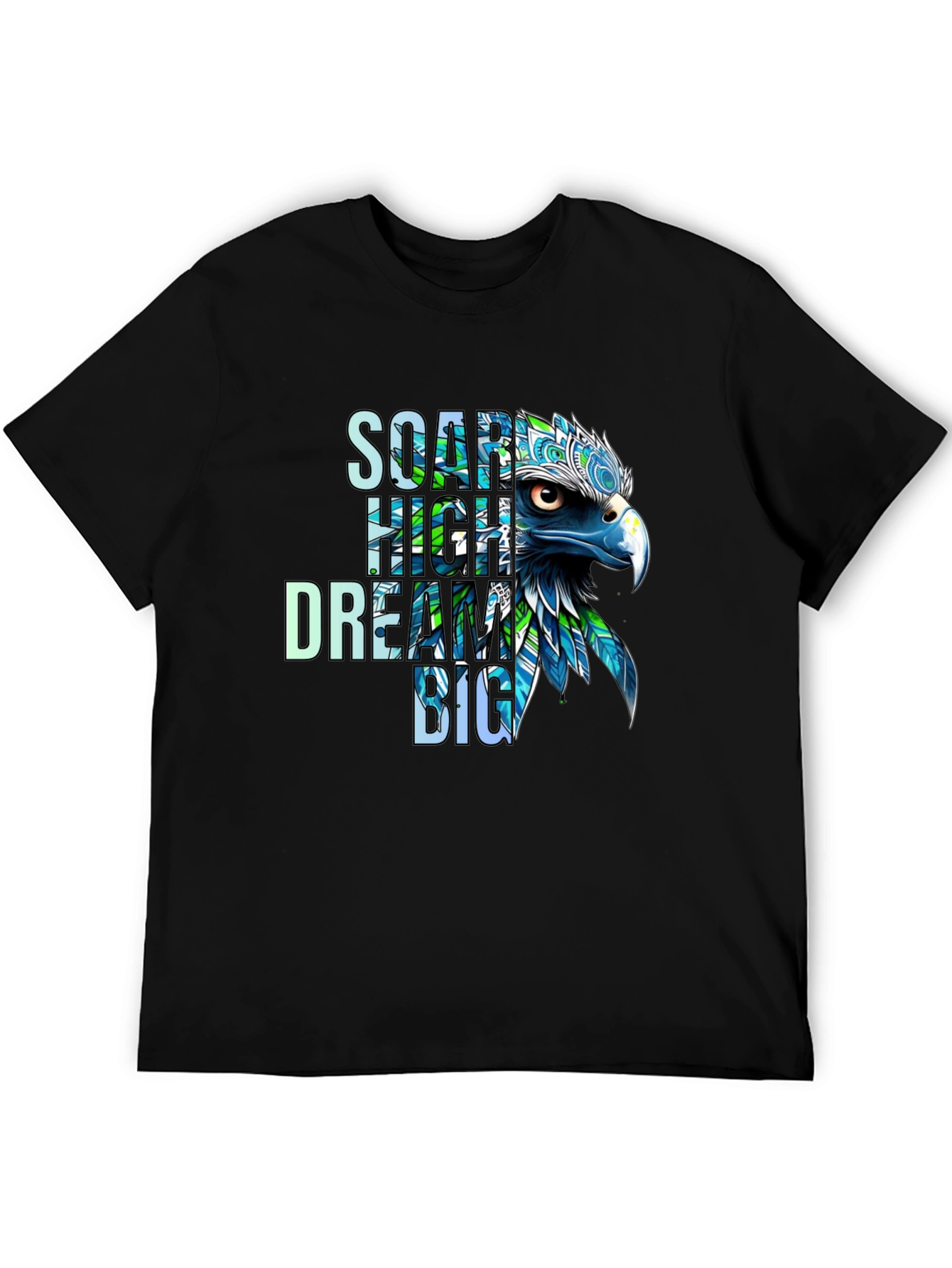 Soar High Dream Big Eagle Graphic T-Shirt