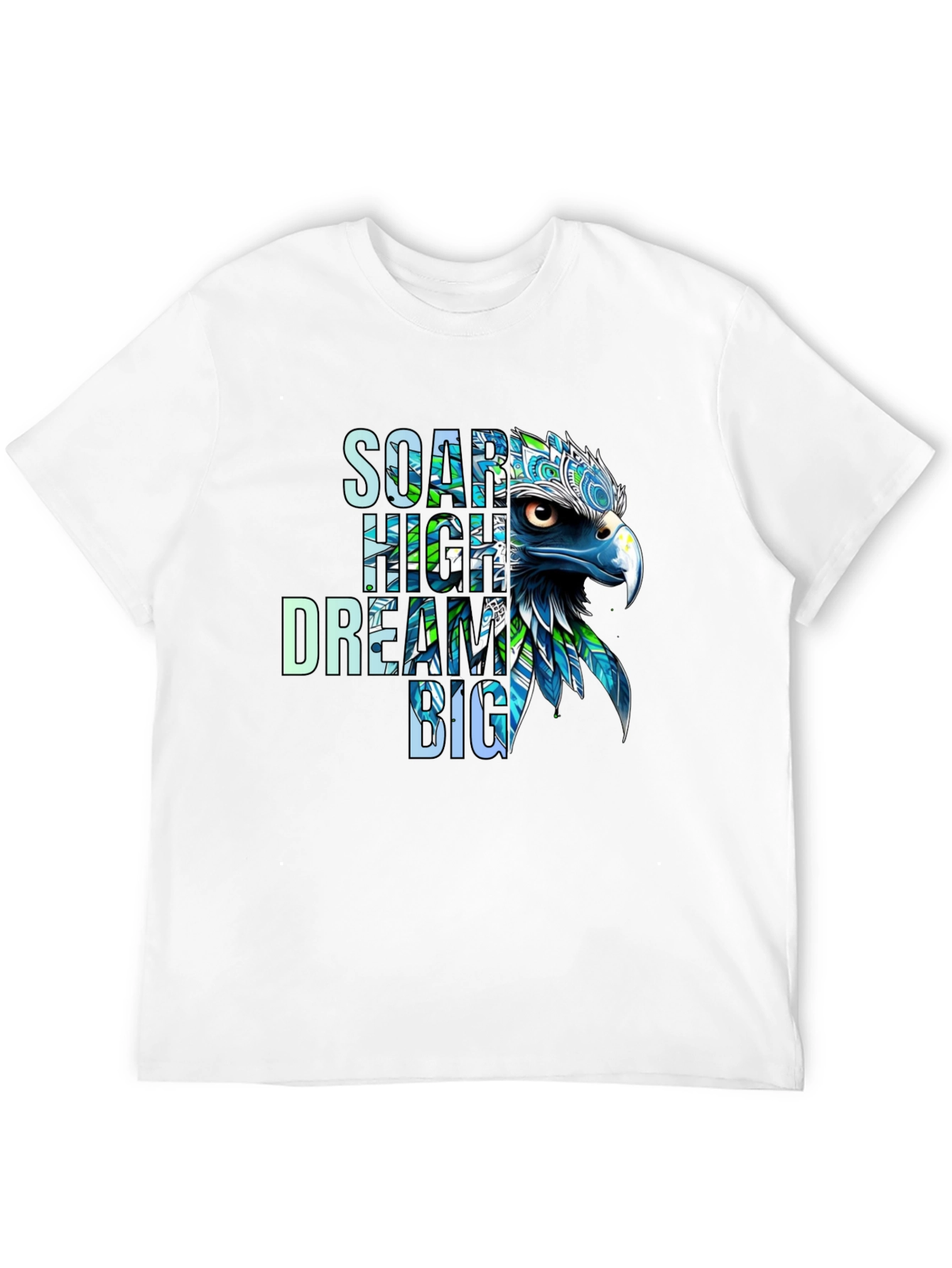 Soar High Dream Big Eagle Graphic T-Shirt