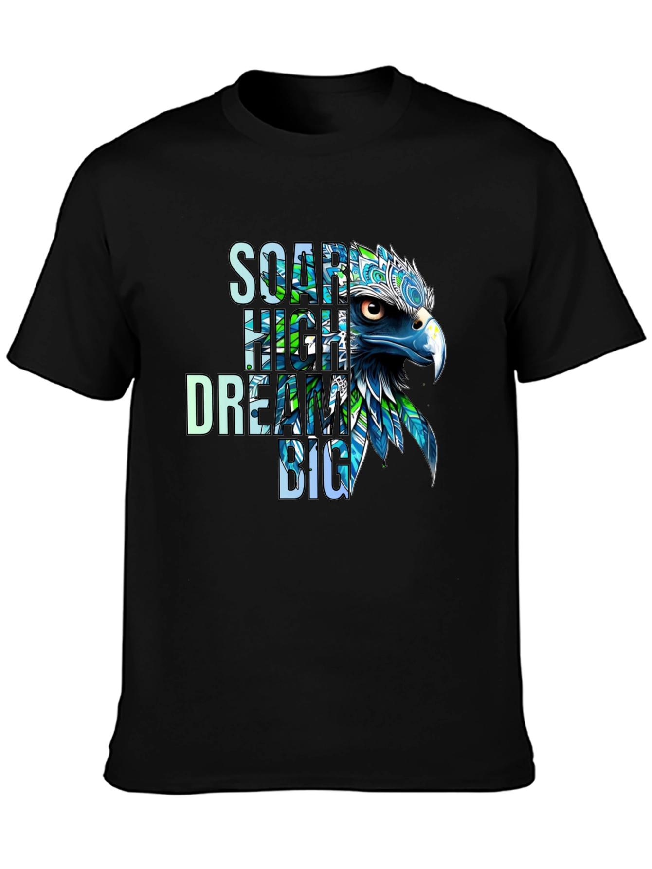 Soar High Dream Big Eagle Graphic T-Shirt