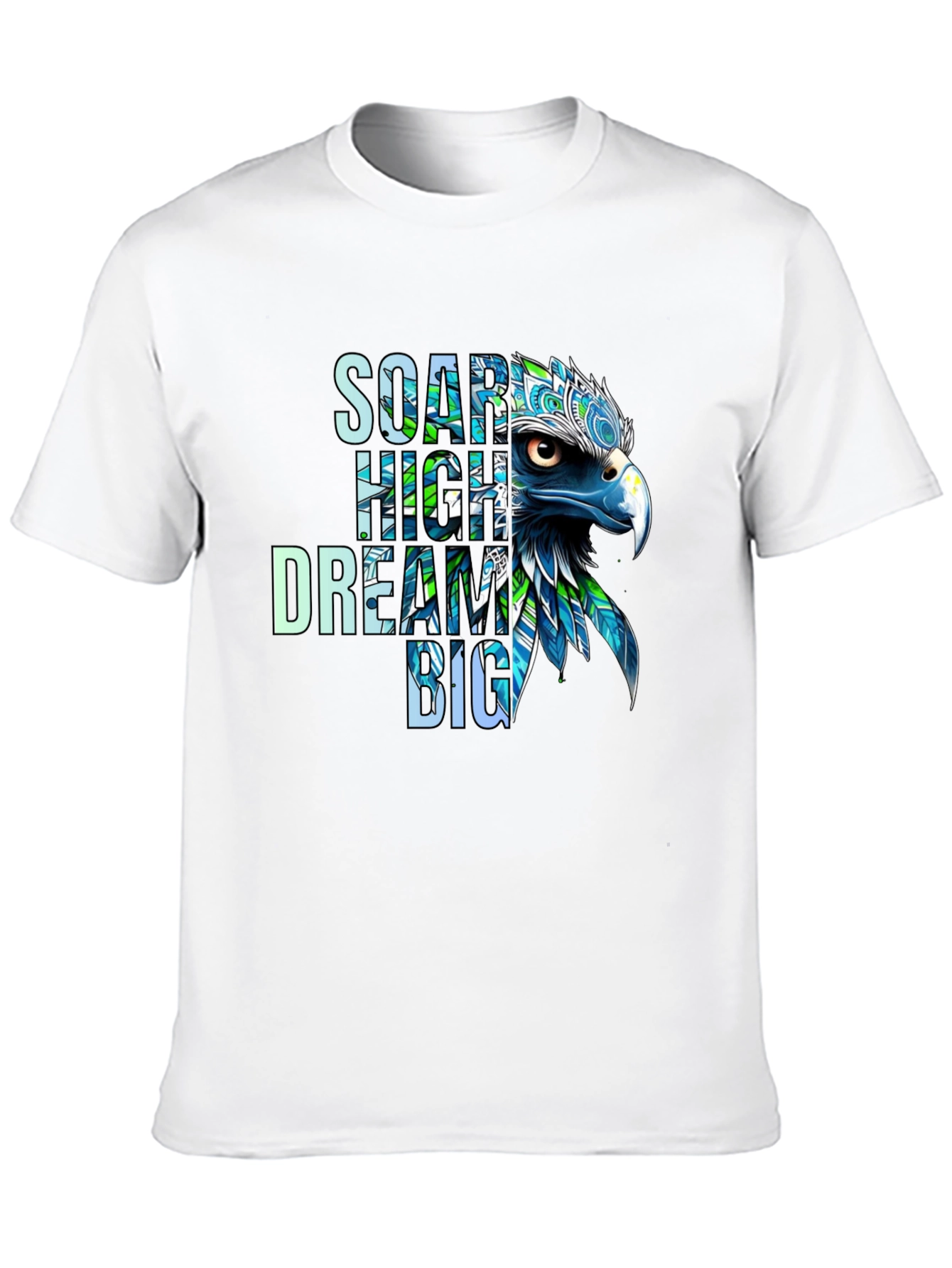 Soar High Dream Big Eagle Graphic T-Shirt
