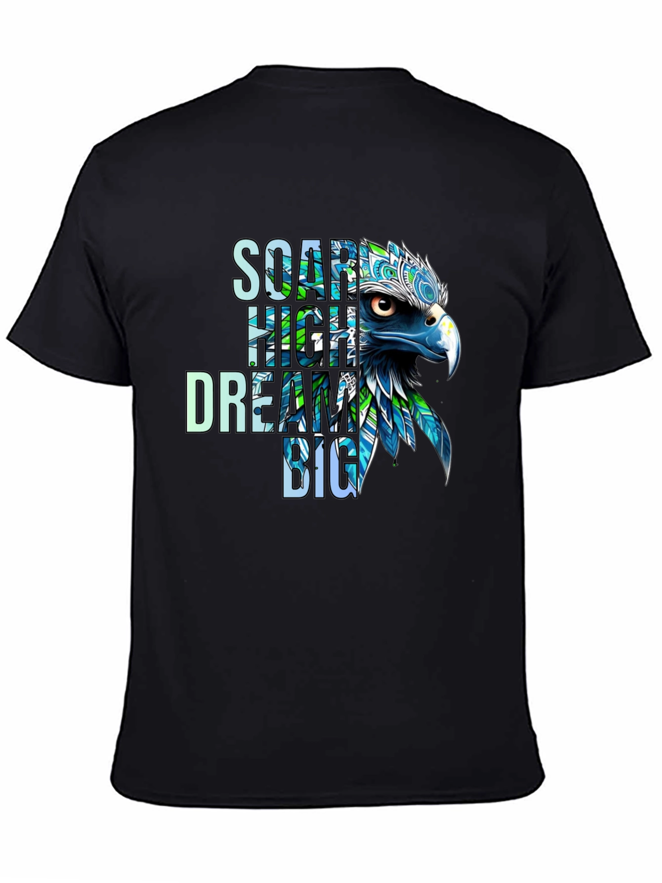 Soar High Dream Big Eagle Graphic T-Shirt