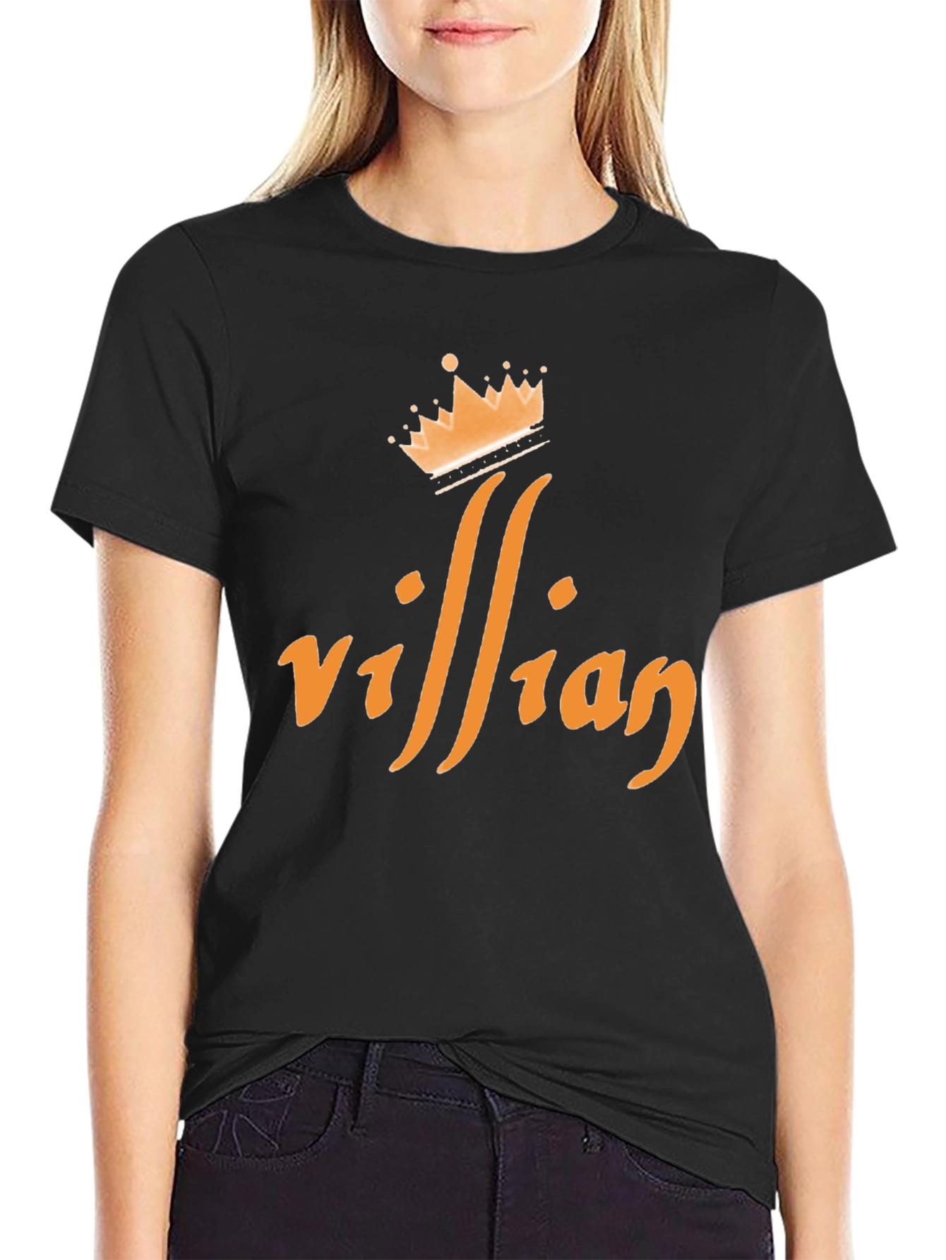 Villain Crown Graphic T-Shirt - Black