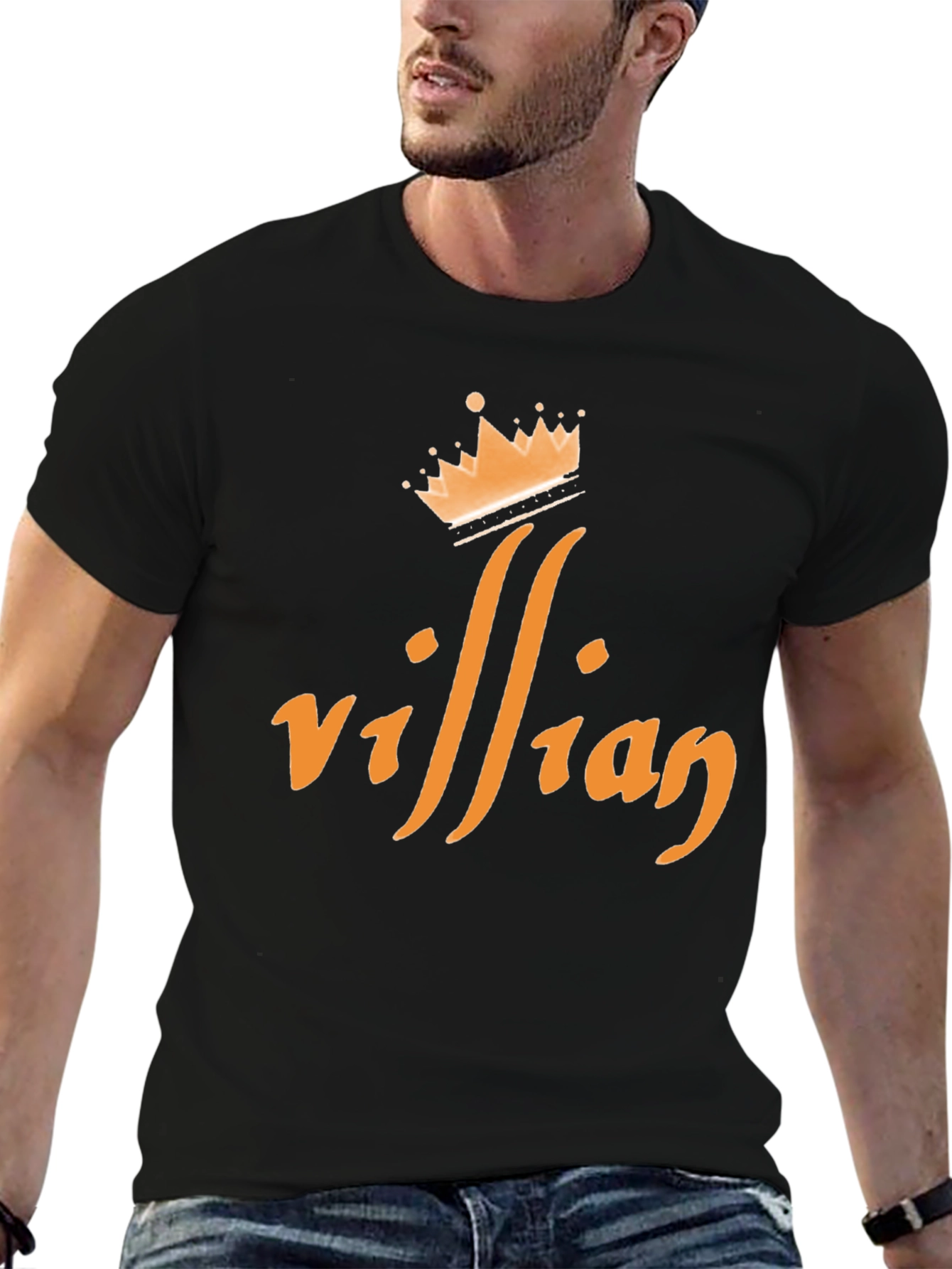 Villain Crown Graphic T-Shirt - Black