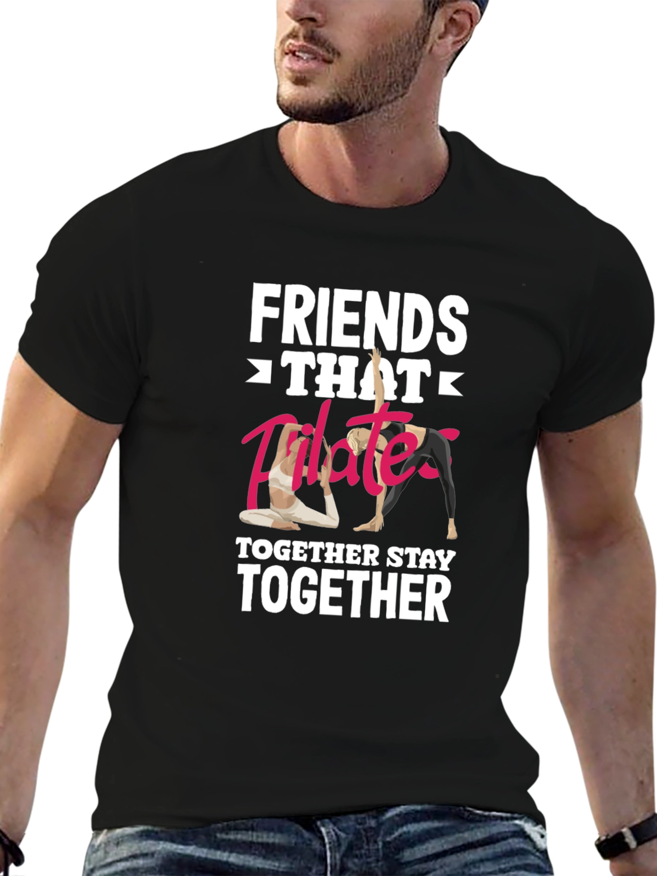 Friends Pilates Together T-Shirt Funny Workout Shirt