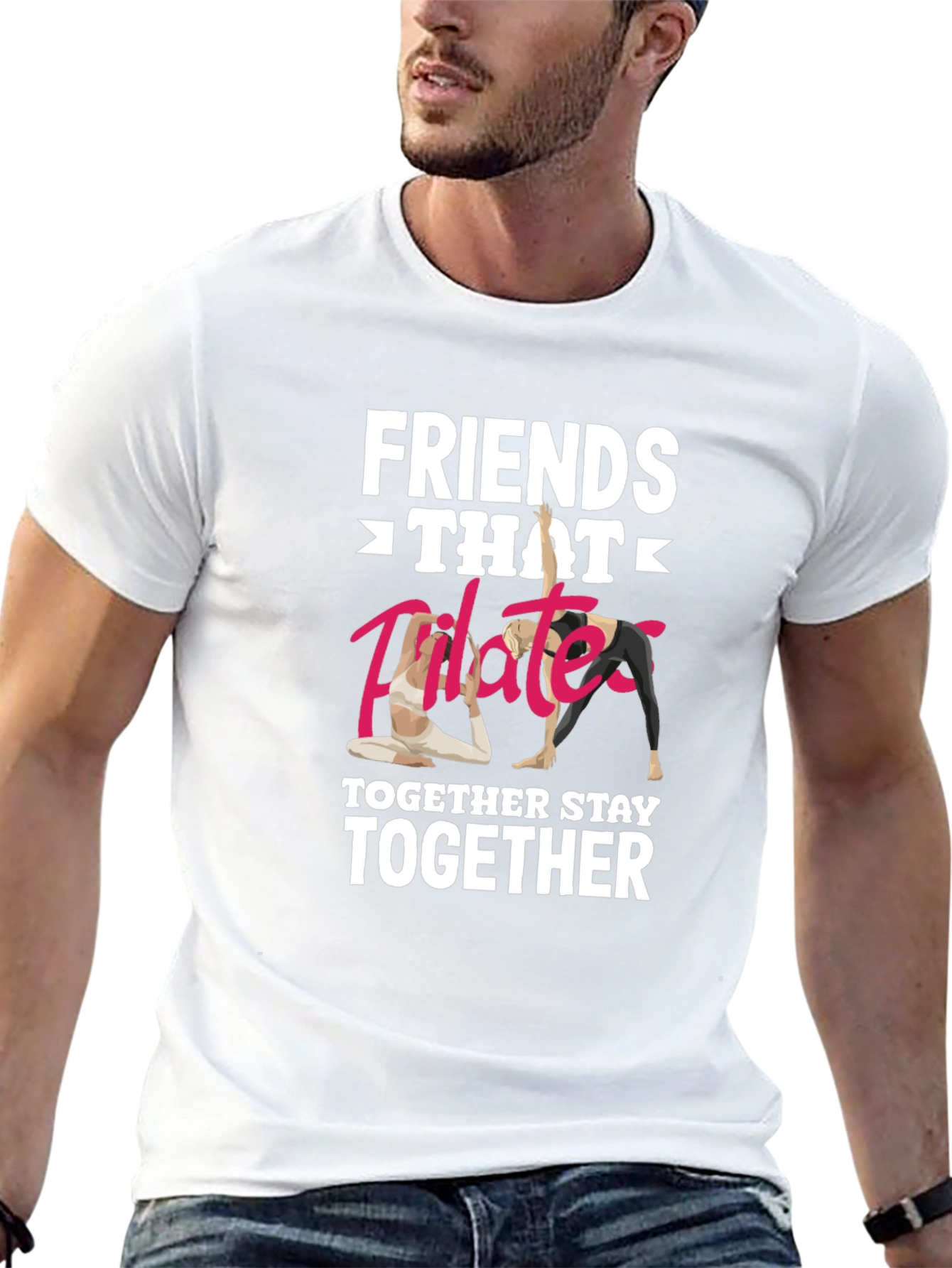 Friends Pilates Together T-Shirt Funny Workout Shirt