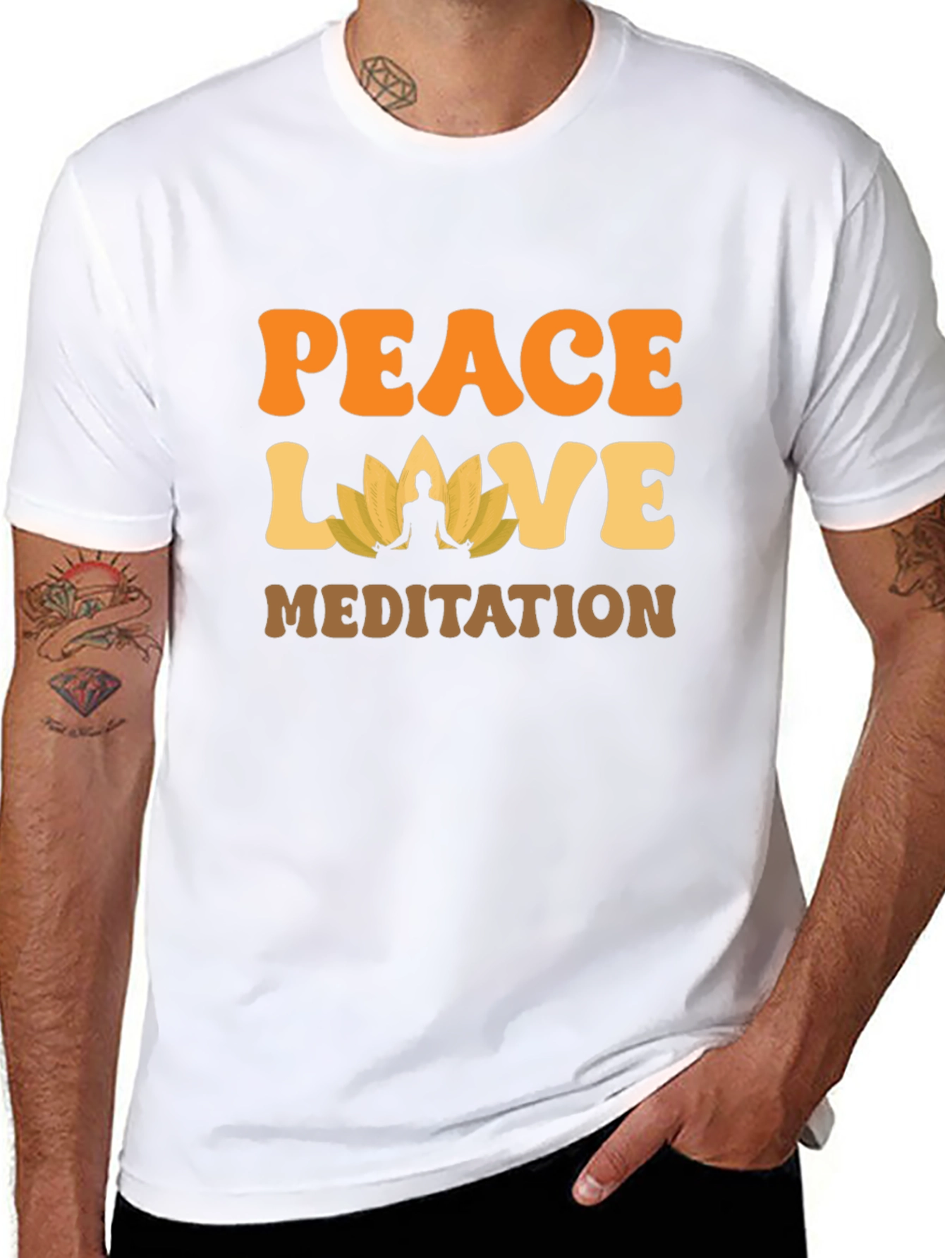 Peace Love Meditation T-Shirt