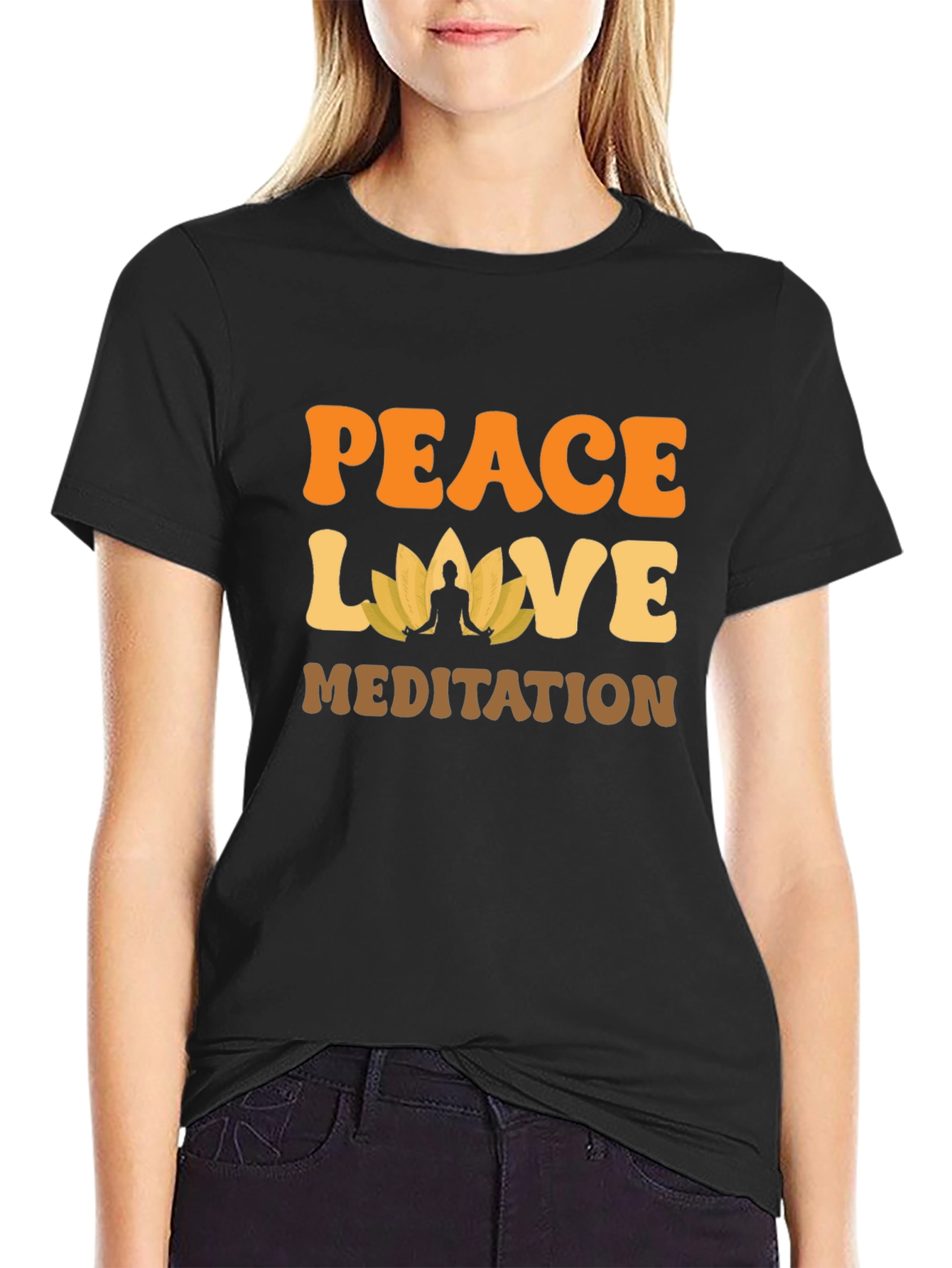 Peace Love Meditation T-Shirt