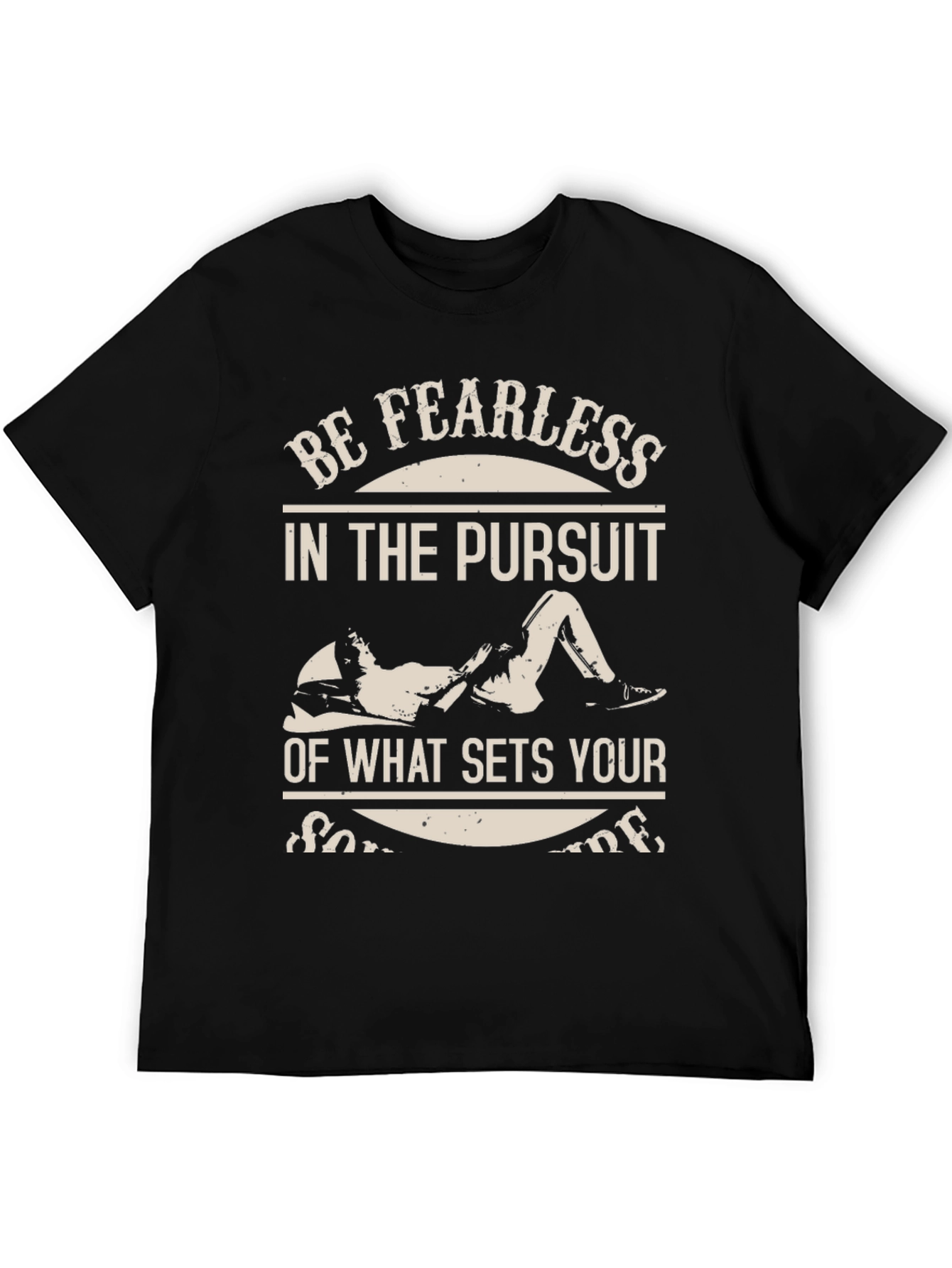 Fearless Pursuit Graphic T-Shirt - Black