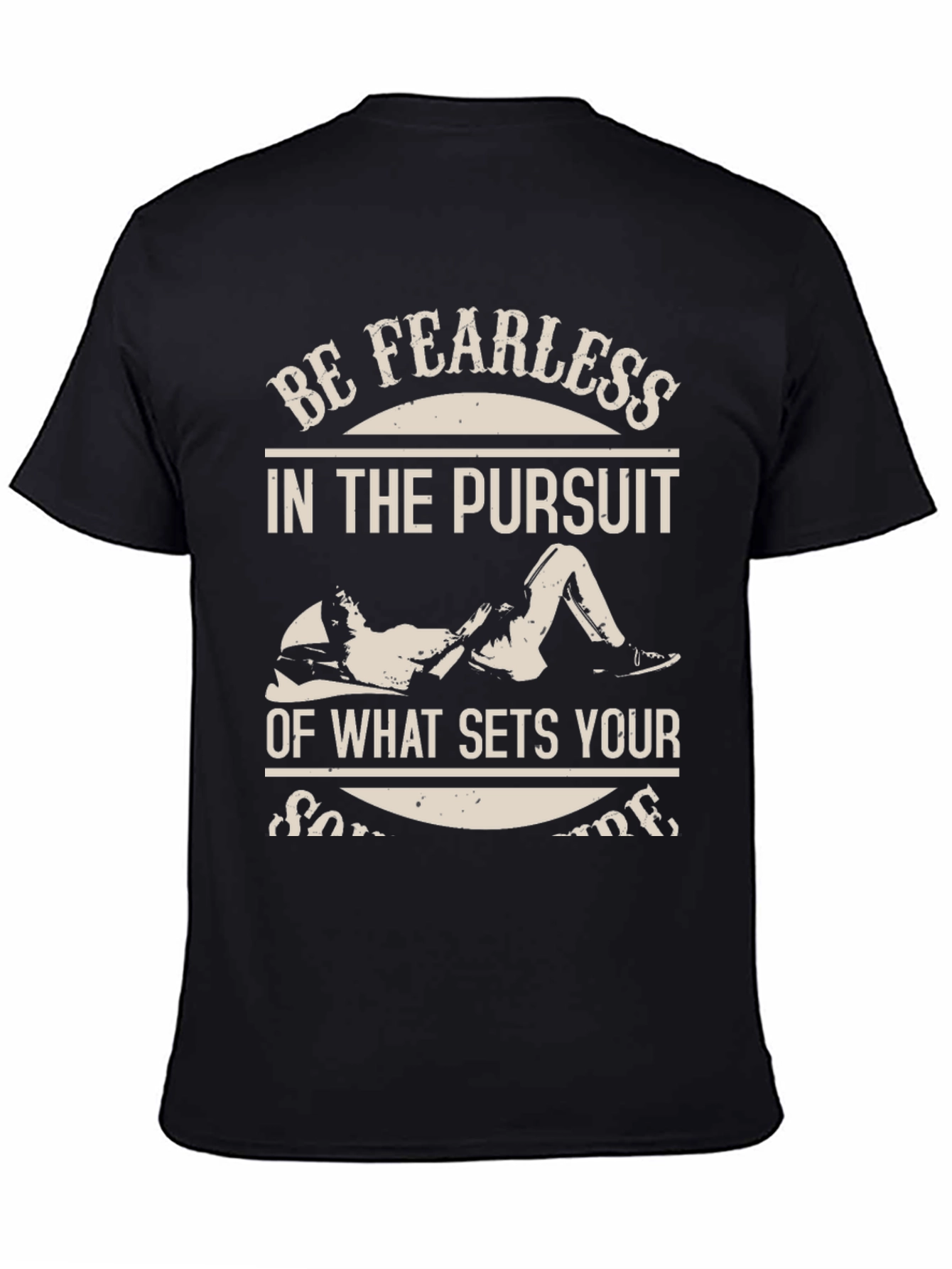 Fearless Pursuit Graphic T-Shirt - Black