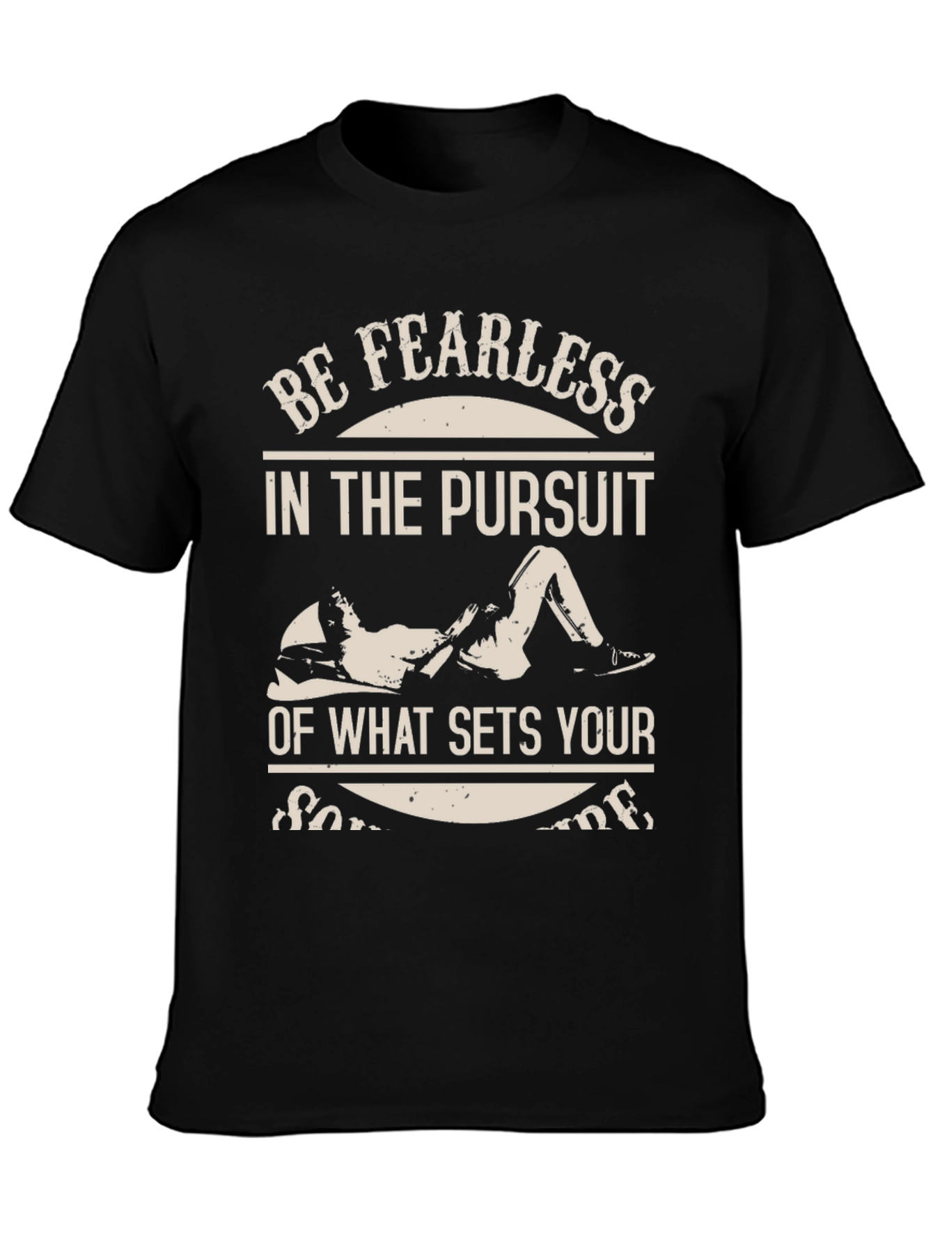 Fearless Pursuit Graphic T-Shirt - Black