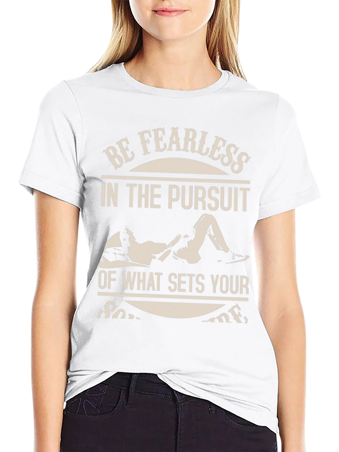 Fearless Pursuit Graphic T-Shirt - Black