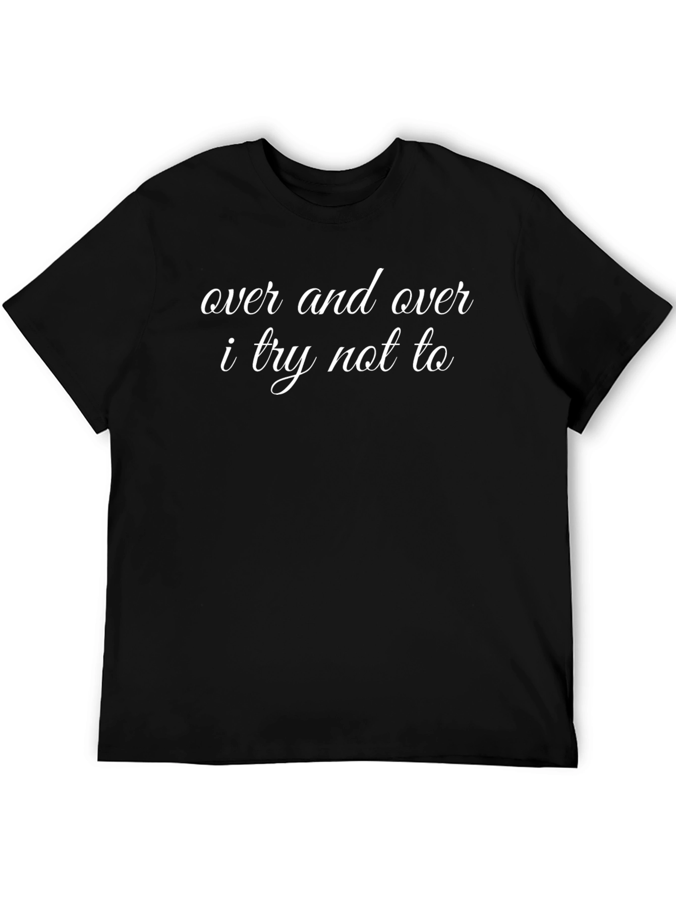 Over and Over Mens Black T-Shirt