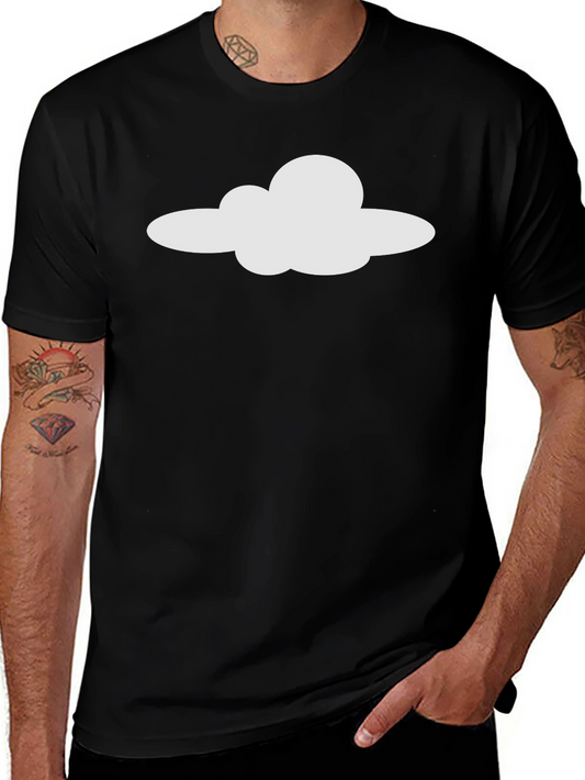 Cloud Graphic Tee - Stylish Black T-Shirt