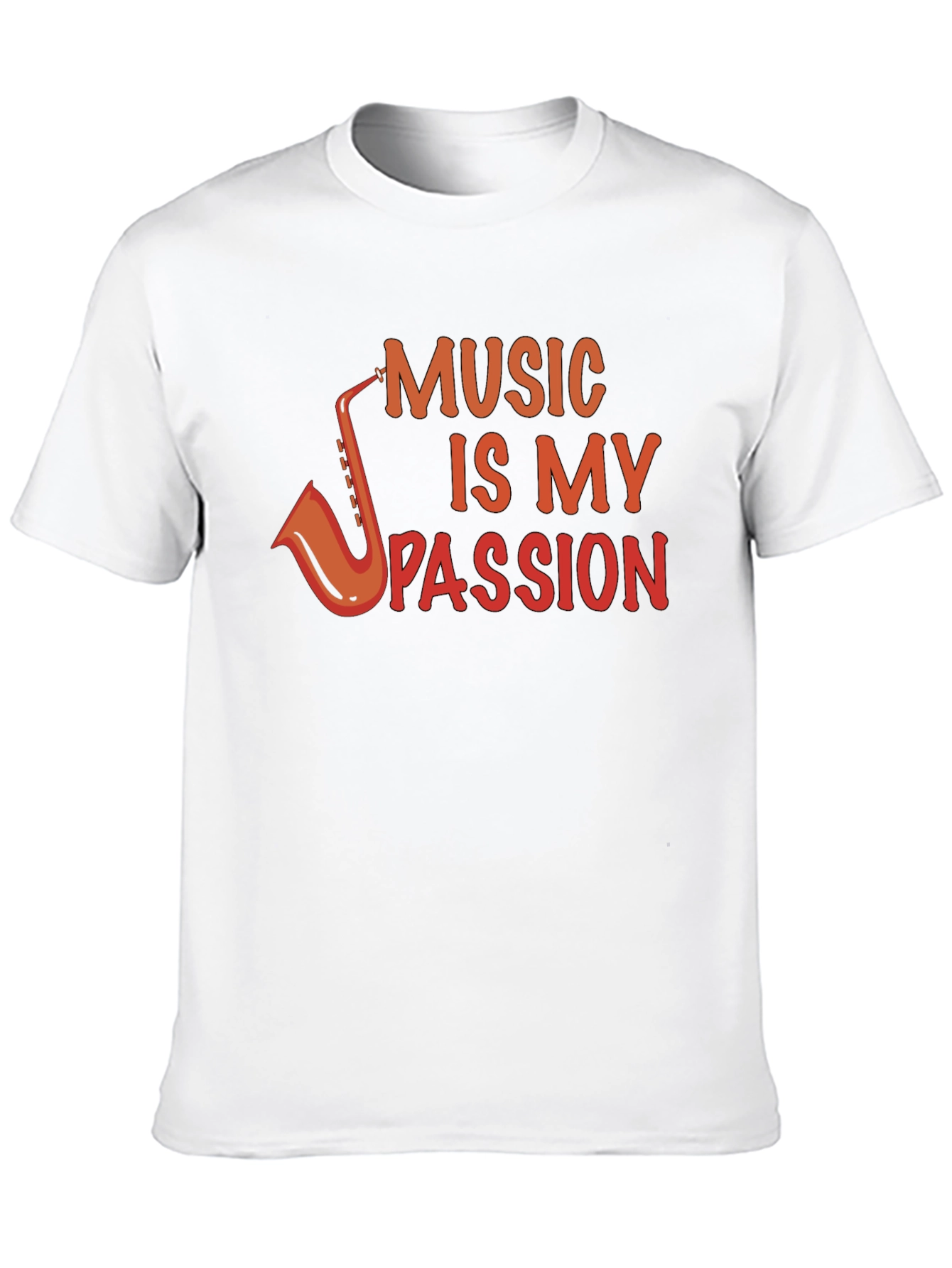 Music Is My Passion Black T-Shirt