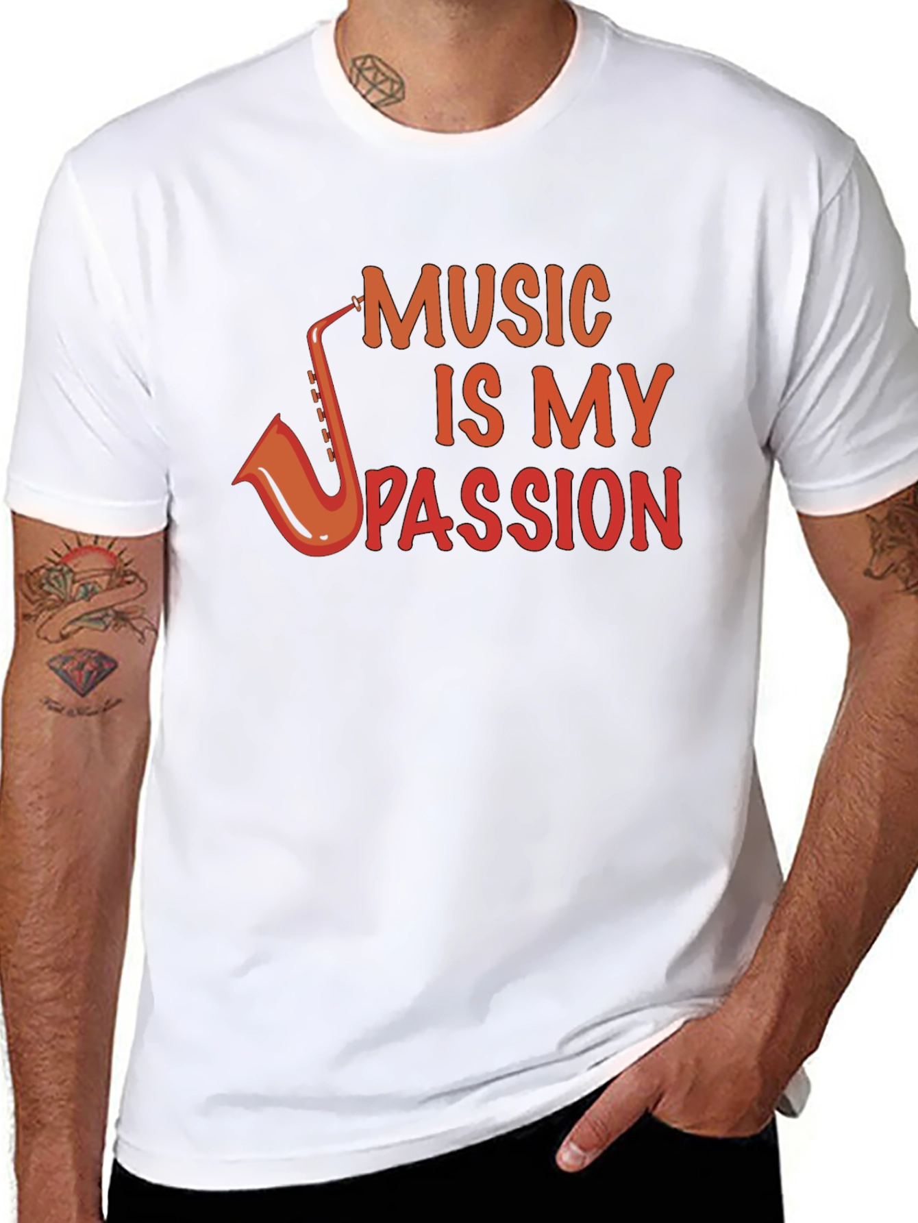 Music Is My Passion Black T-Shirt