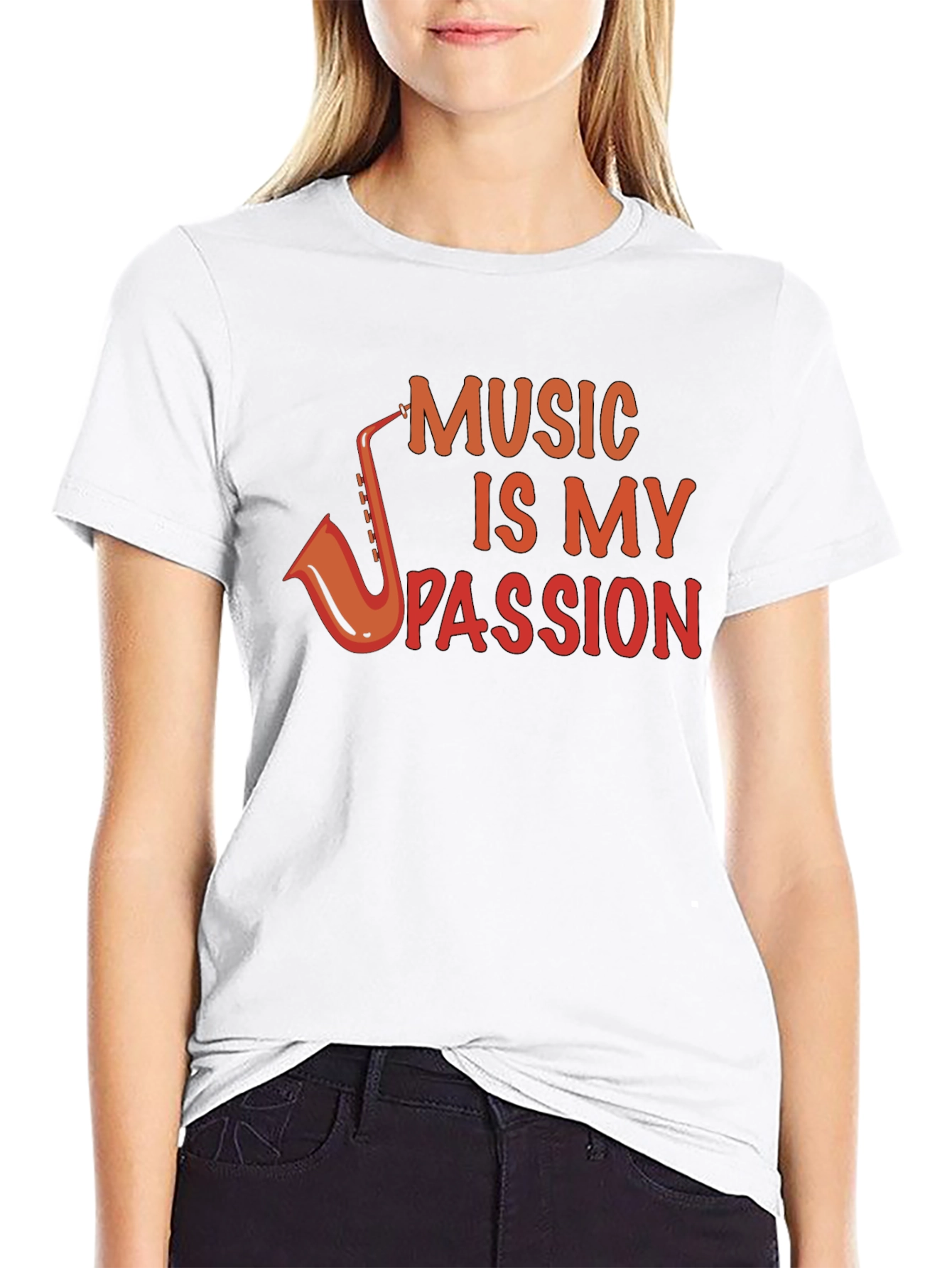 Music Is My Passion Black T-Shirt