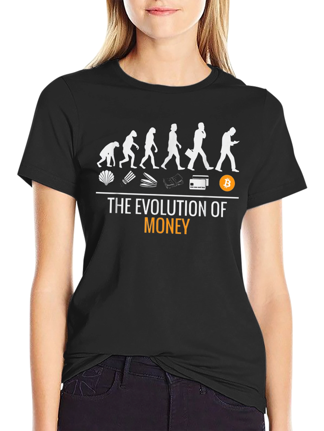 Evolution of Money Bitcoin T-Shirt