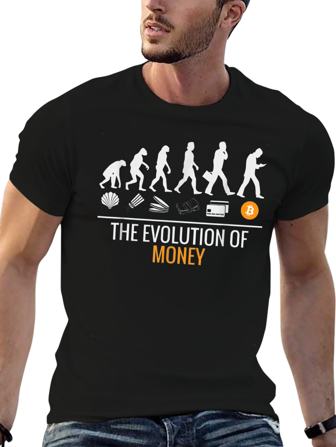 Evolution of Money Bitcoin T-Shirt