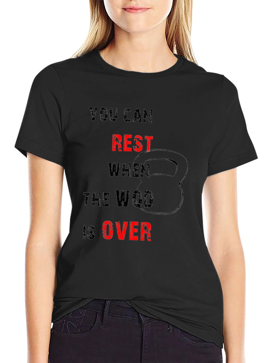 Workout Motivation Tee - Earn Your Rest
