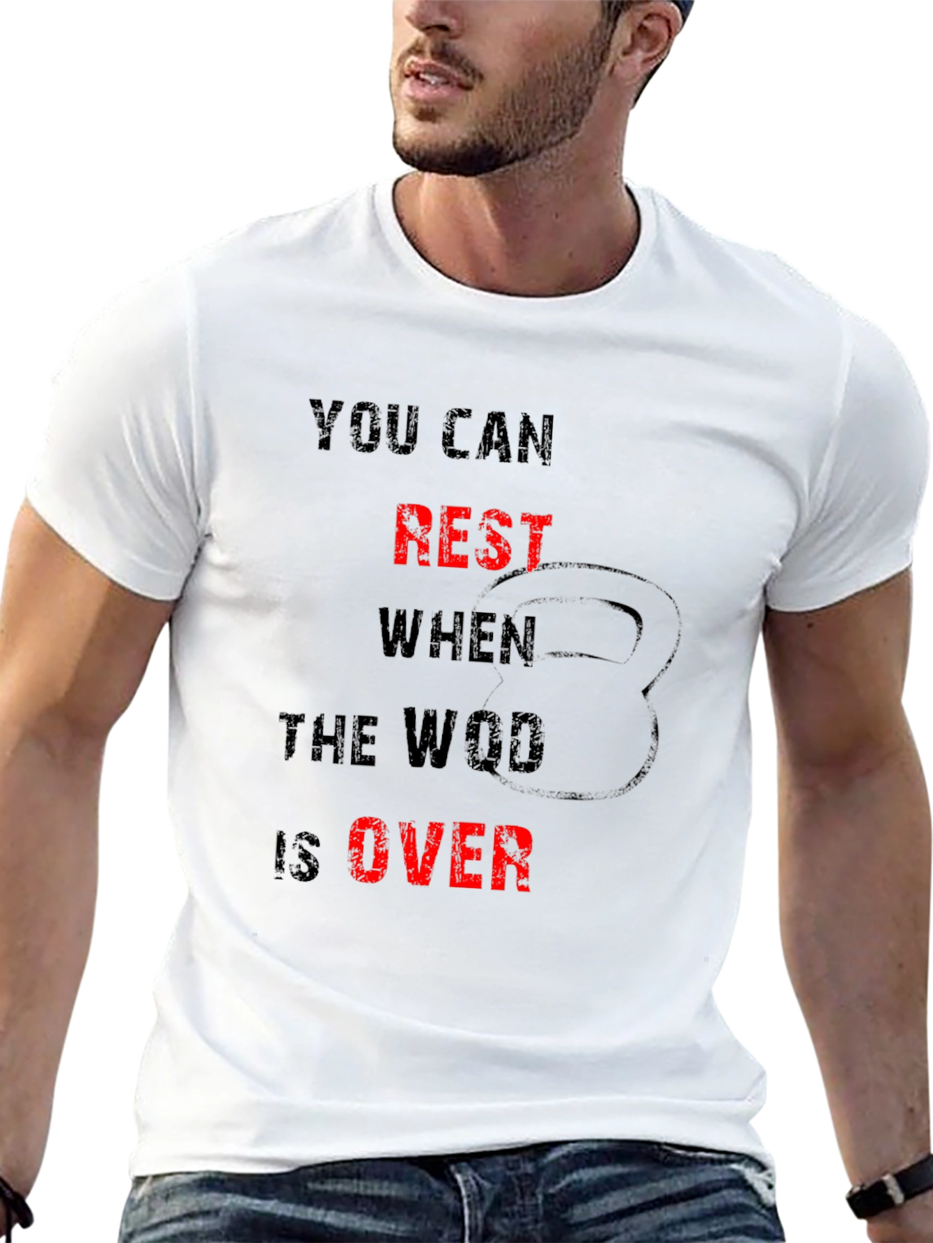 Workout Motivation Tee - Earn Your Rest