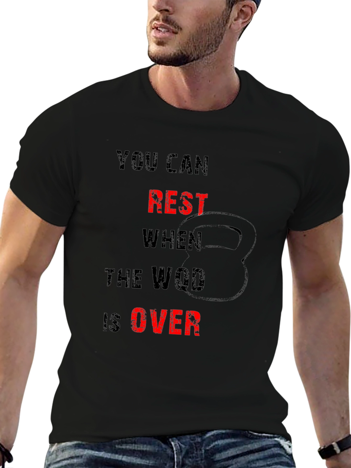 Workout Motivation Tee - Earn Your Rest