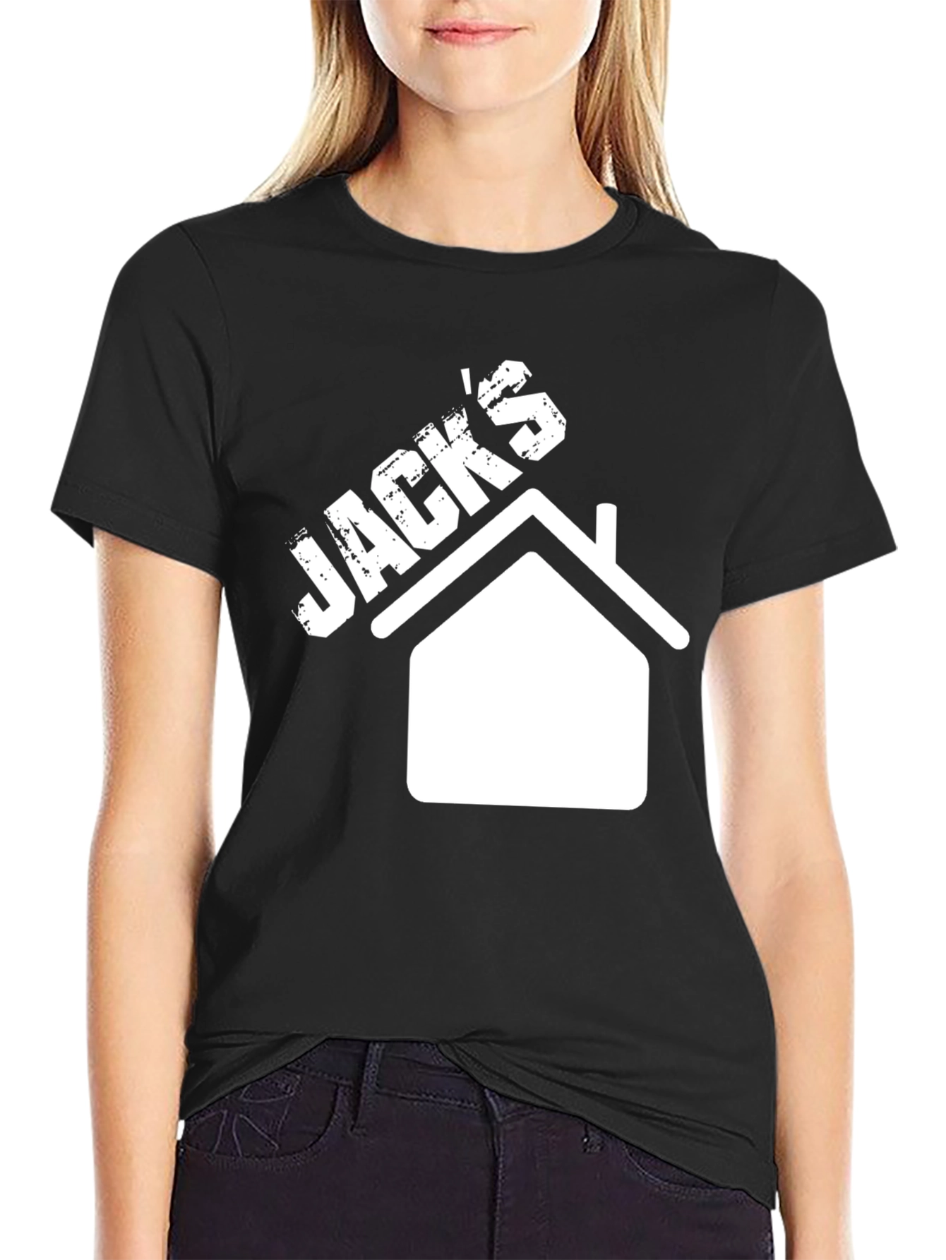 Jacks House Black Graphic T-Shirt