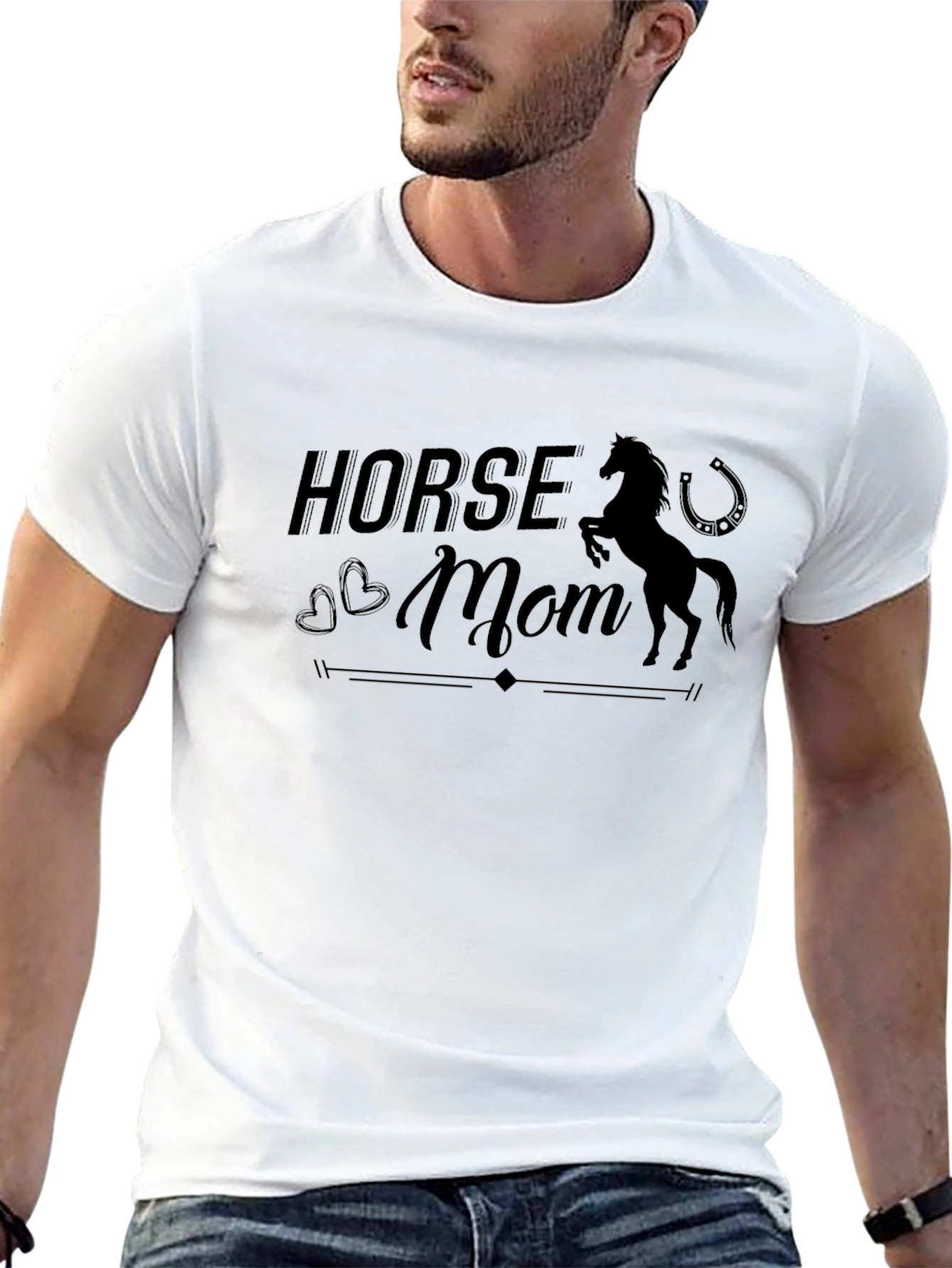 Horse Mom Graphic Tee - Equestrian Lovers Shirt