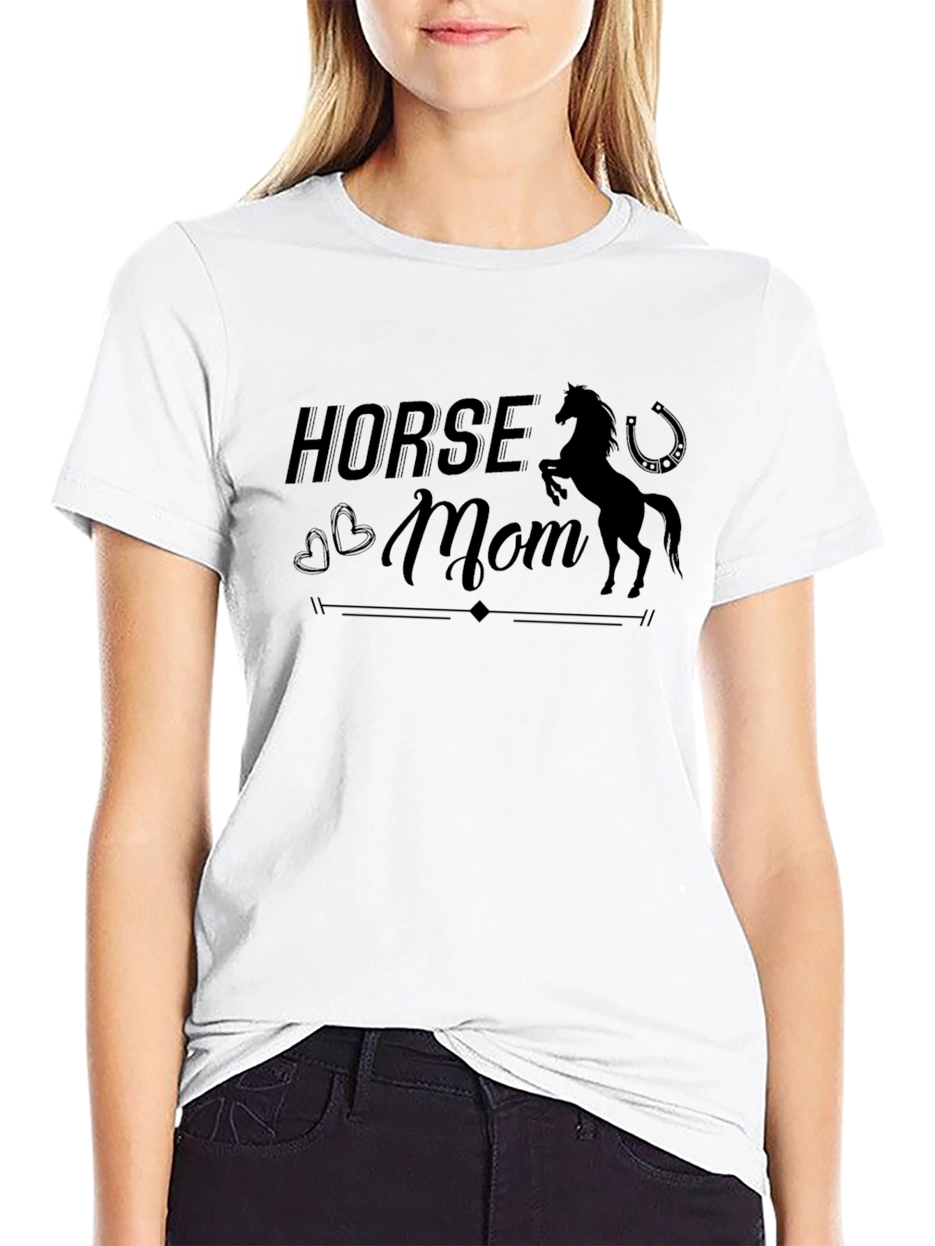 Horse Mom Graphic Tee - Equestrian Lovers Shirt