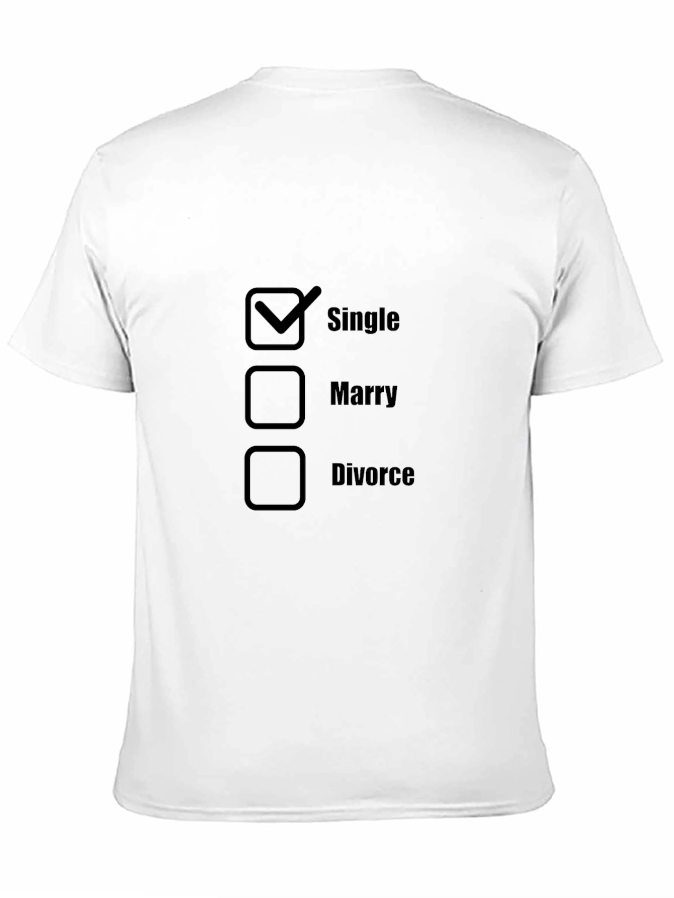 Single Status T-Shirt Novelty